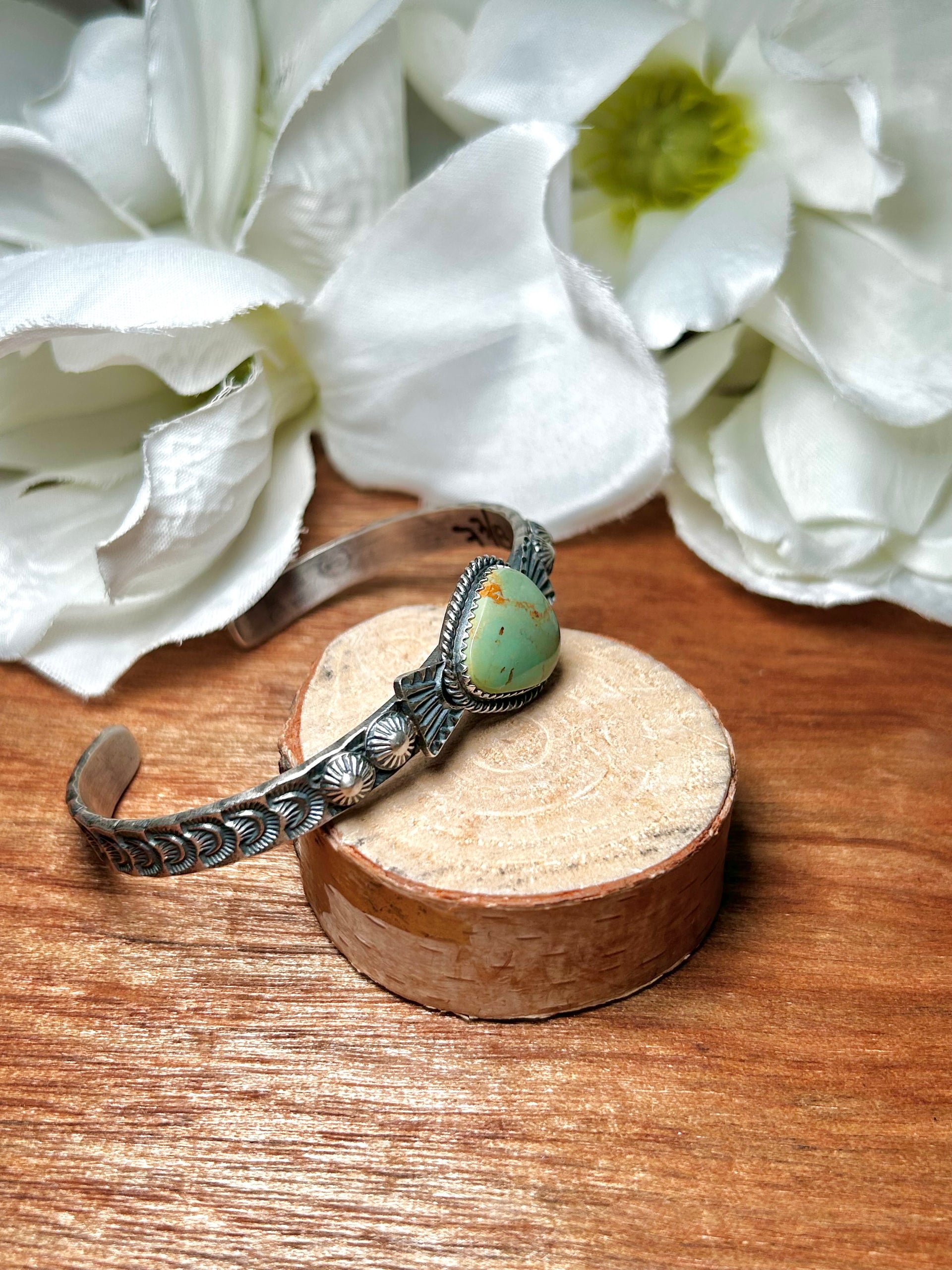 Kindale Billah Kingman Turquoise & Sterling Silver Cuff Bracelet