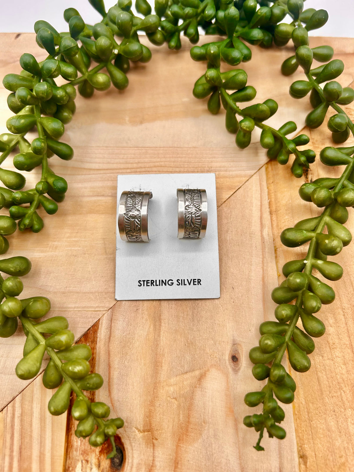 Elaine Becenti Sterling Silver Post Earrings