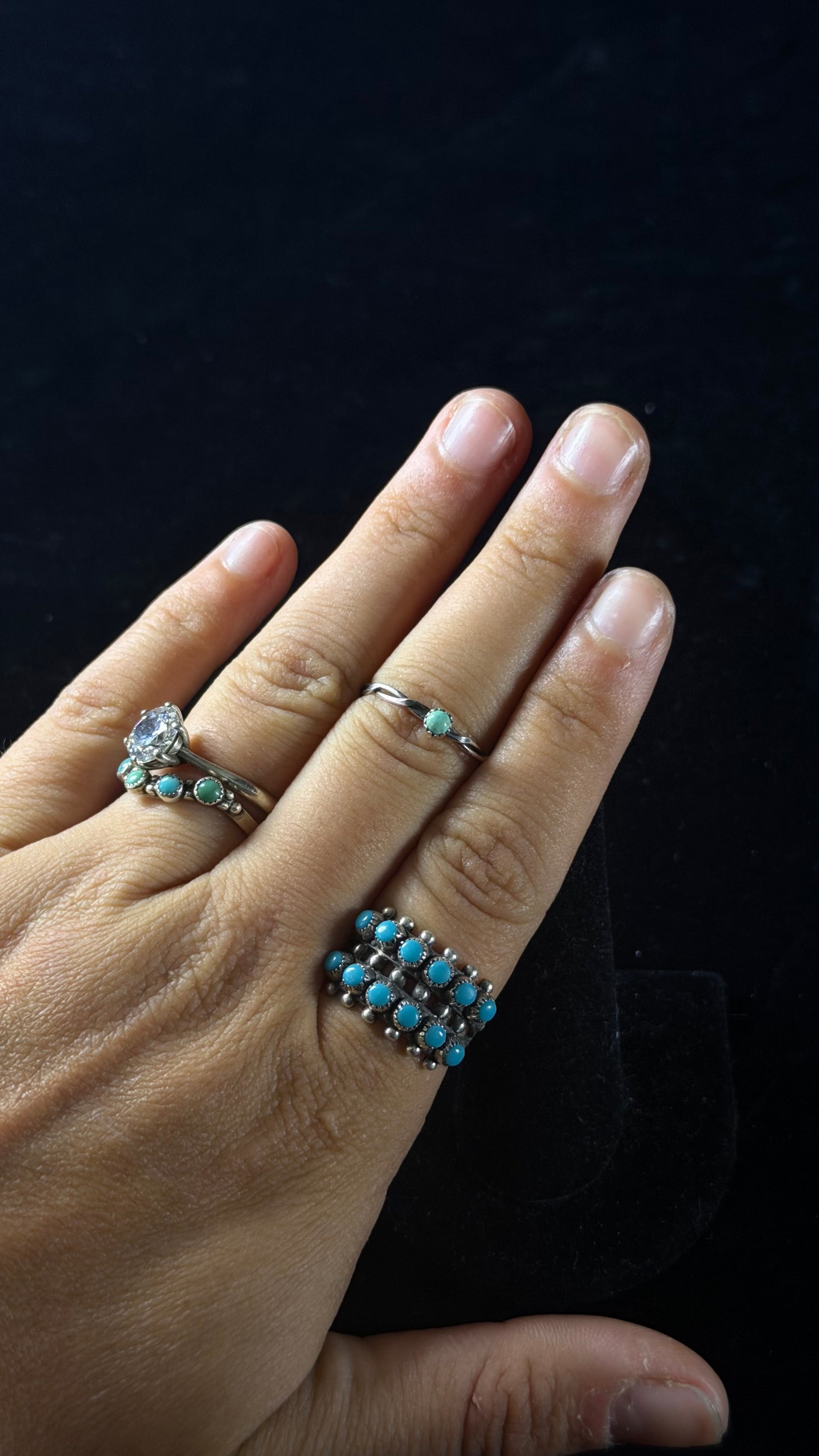 Nashina Leonard Kingman Turquoise & Sterling Silver Ring
