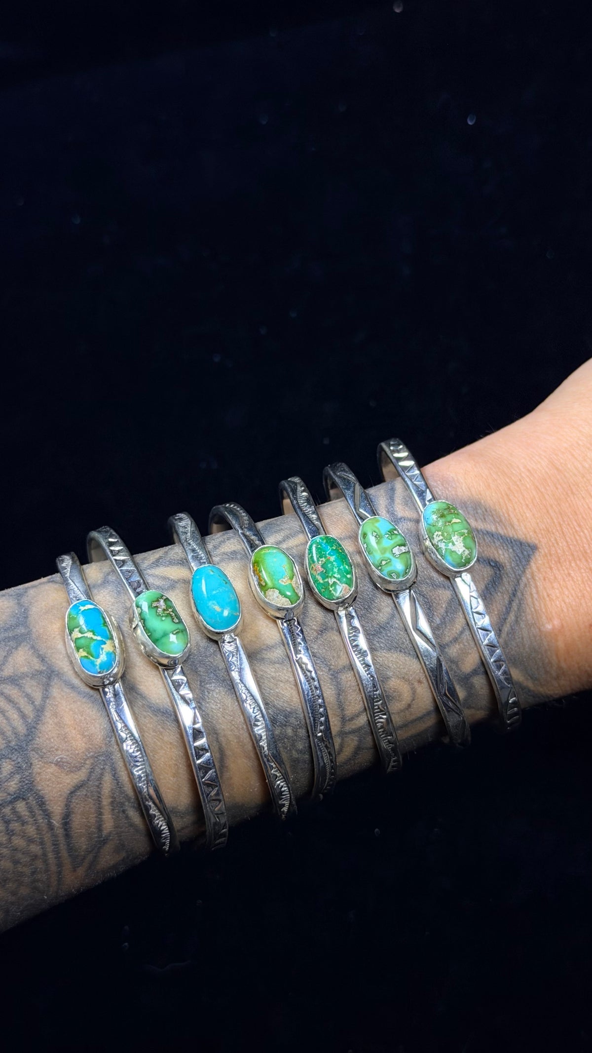Louise Joe Sonoran Turquoise & Sterling Silver Cuff Bracelet