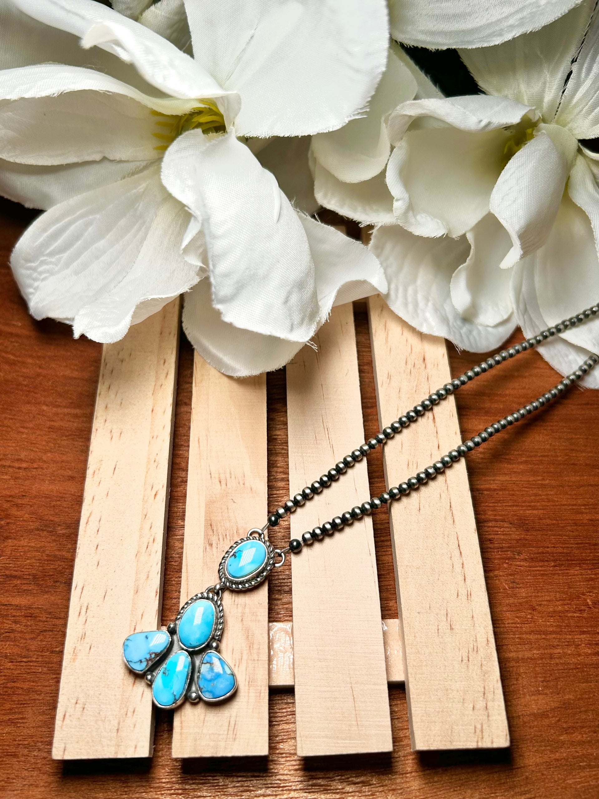 Larry Kaye Made Golden Hill’s & Sterling Silver Necklace