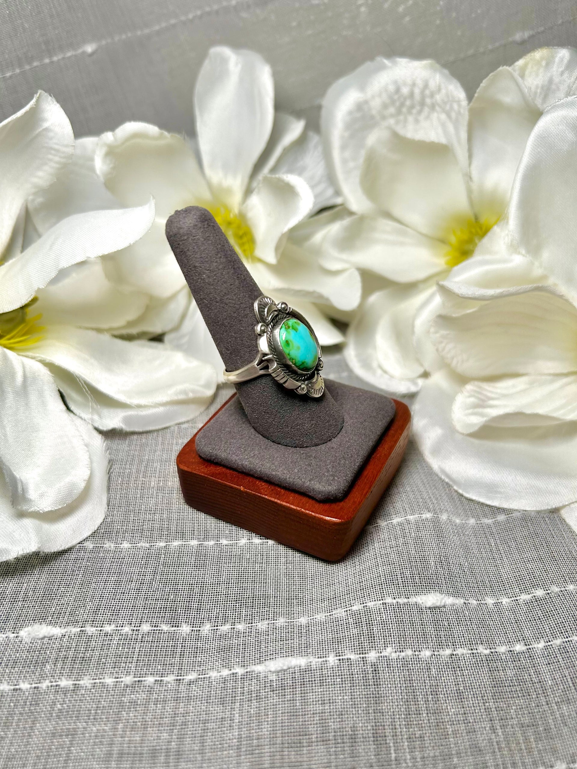 Daniel Benally Sonoran Gold & Sterling Silver Ring Size 8.75