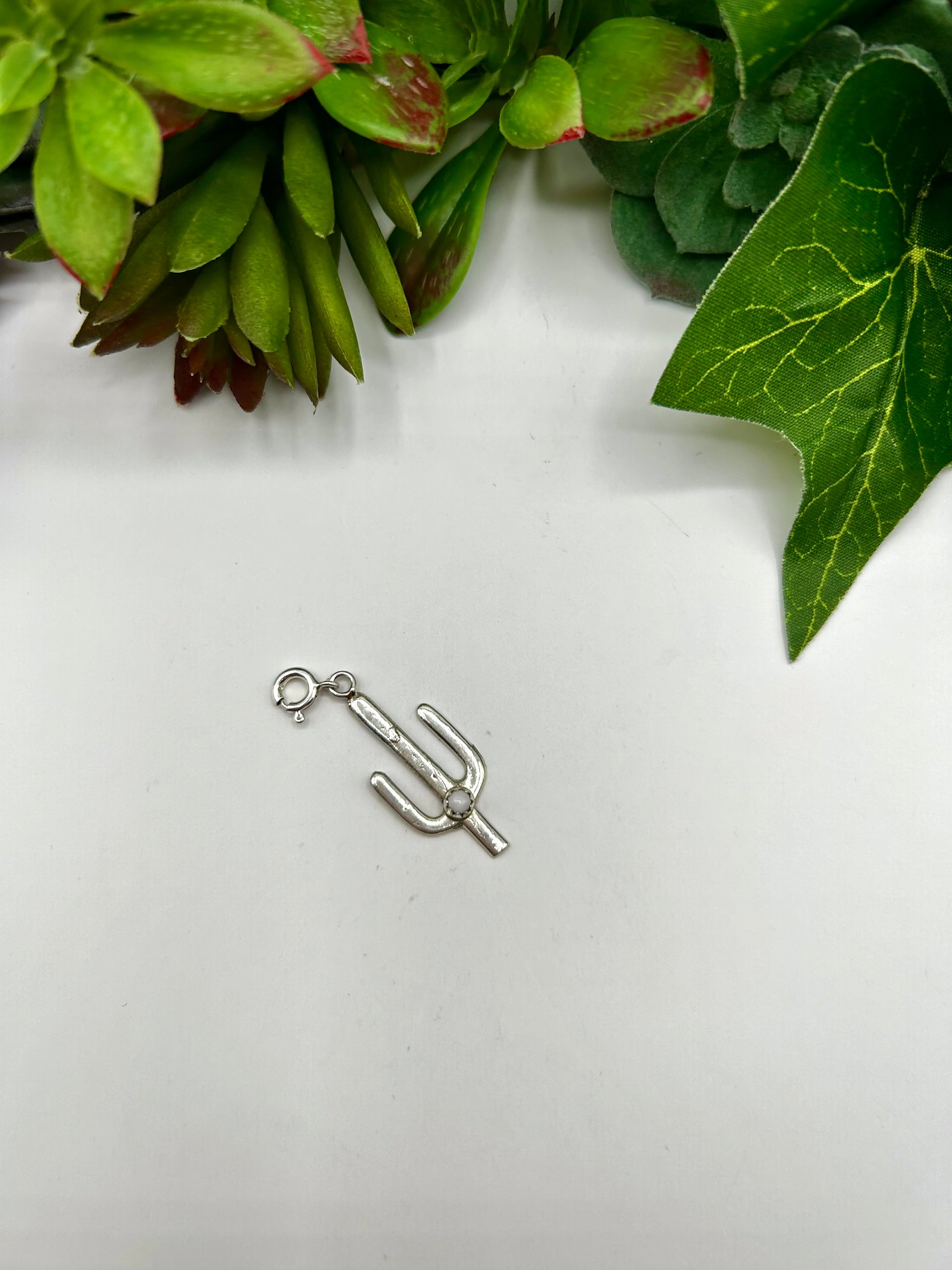 Navajo Made Pink Conch & Sterling Silver Charms