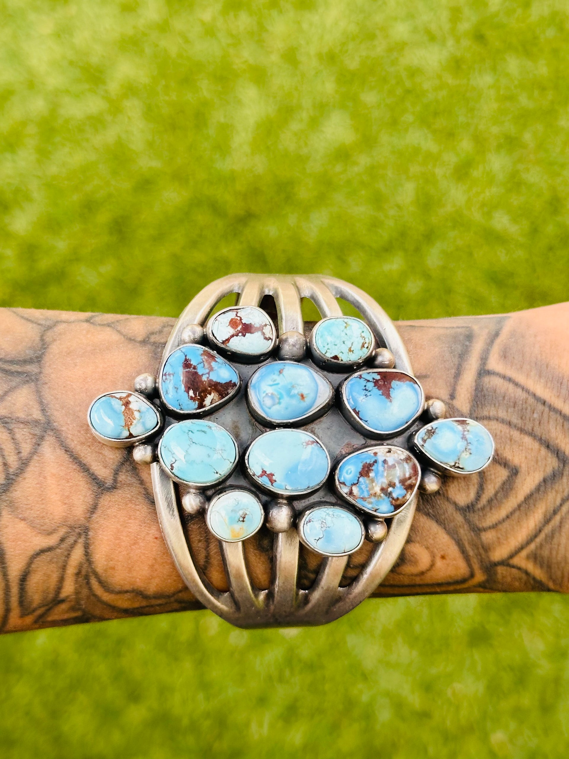 Betta Lee Golden Hill’s Turquoise & Sterling Silver Cuff Bracelet