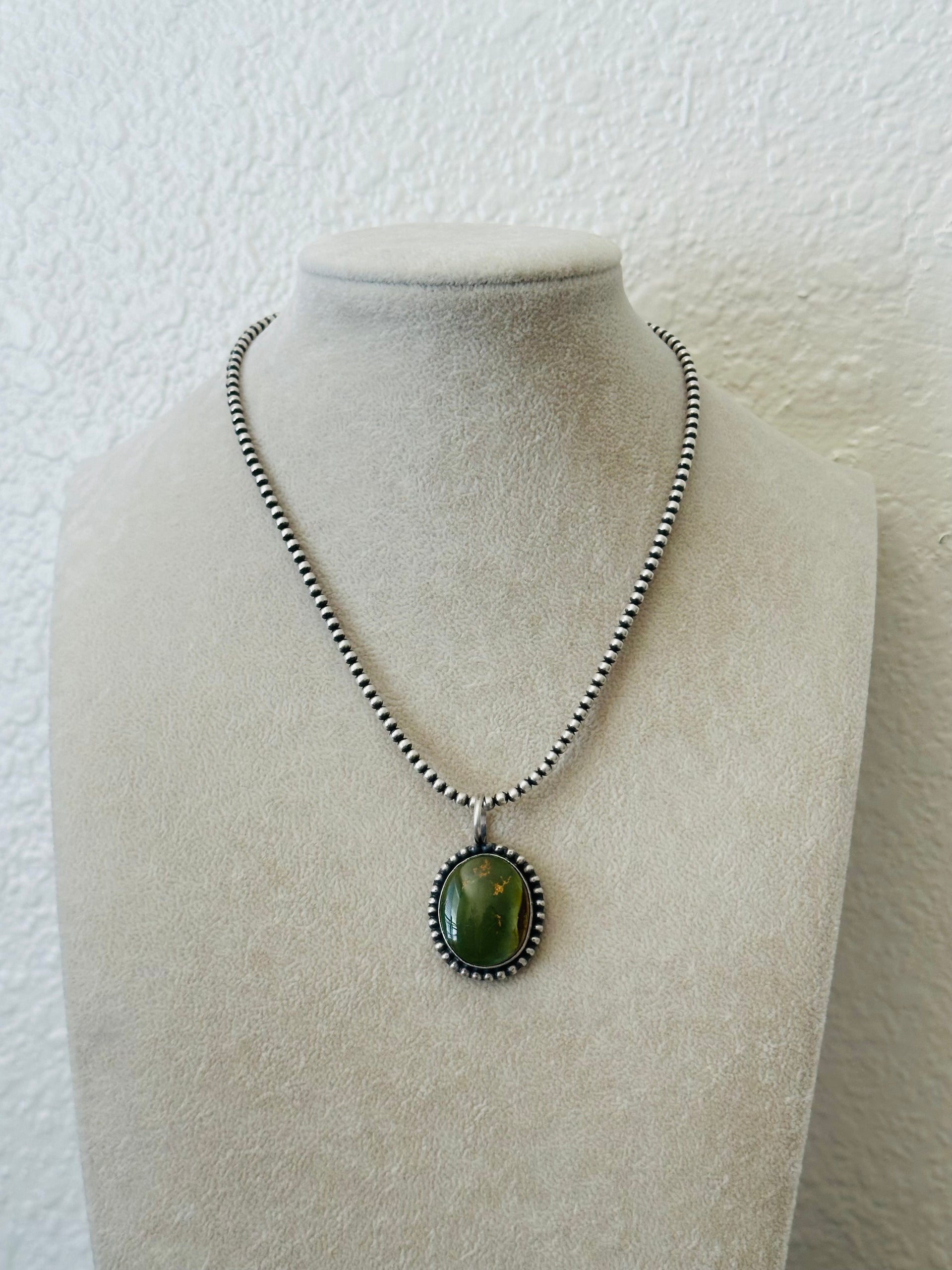Anderson Largo Royston Turquoise & Sterling Silver Pendant