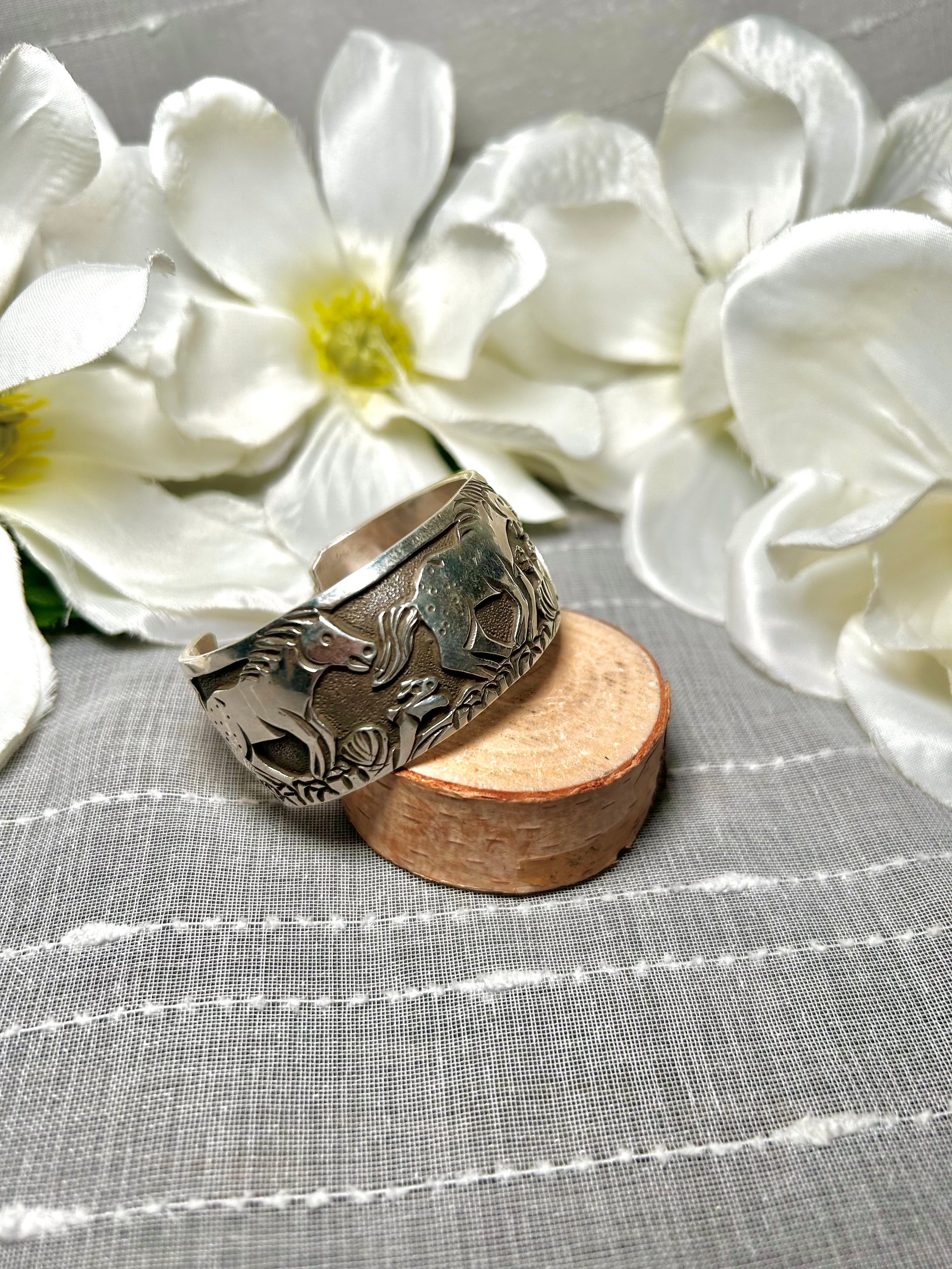 Lloyd Becenti Sterling Silver Cuff Bracelet