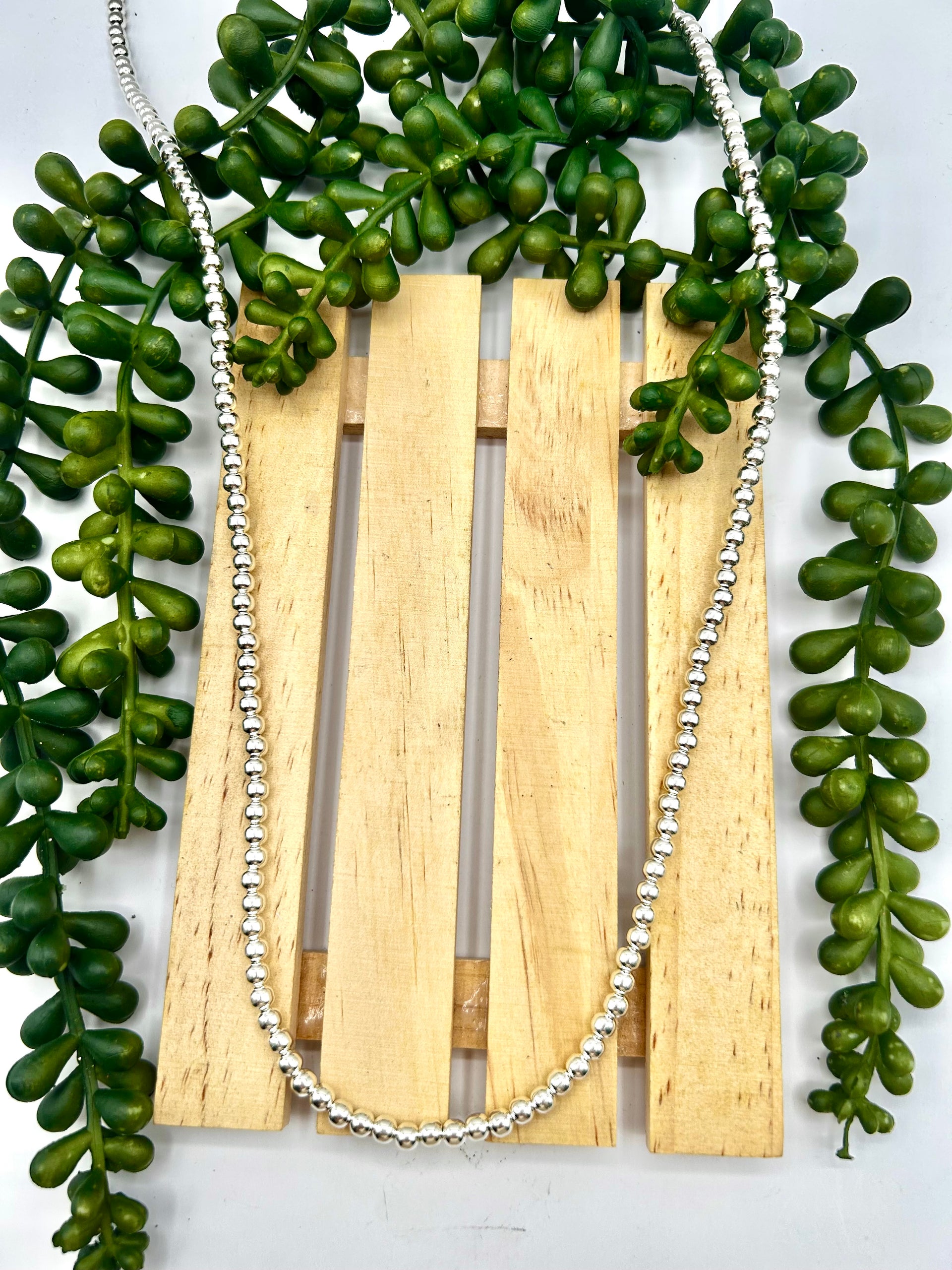 Navajo Strung 4 MM Sterling Silver