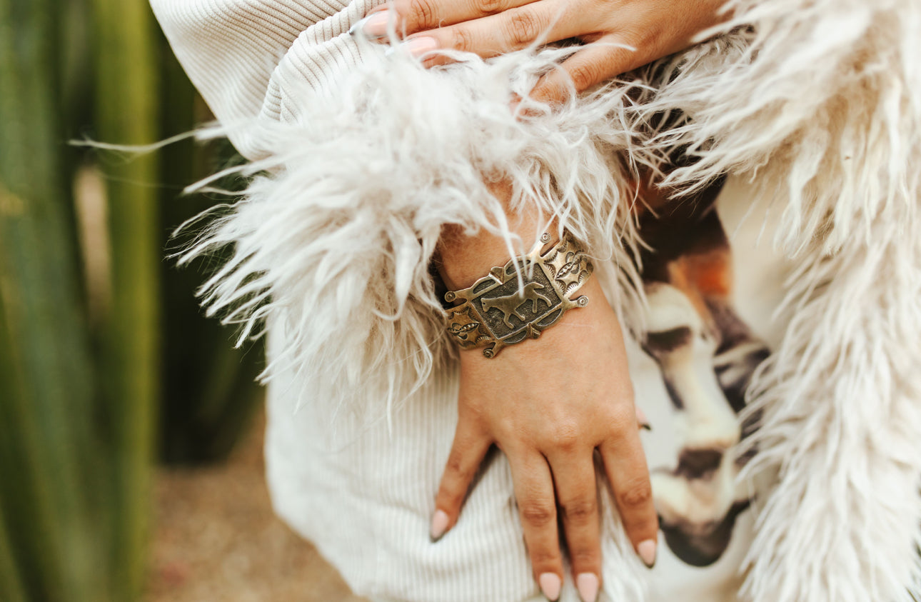 Emerson Kinsel Sterling Silver Horse Cuff Bracelet