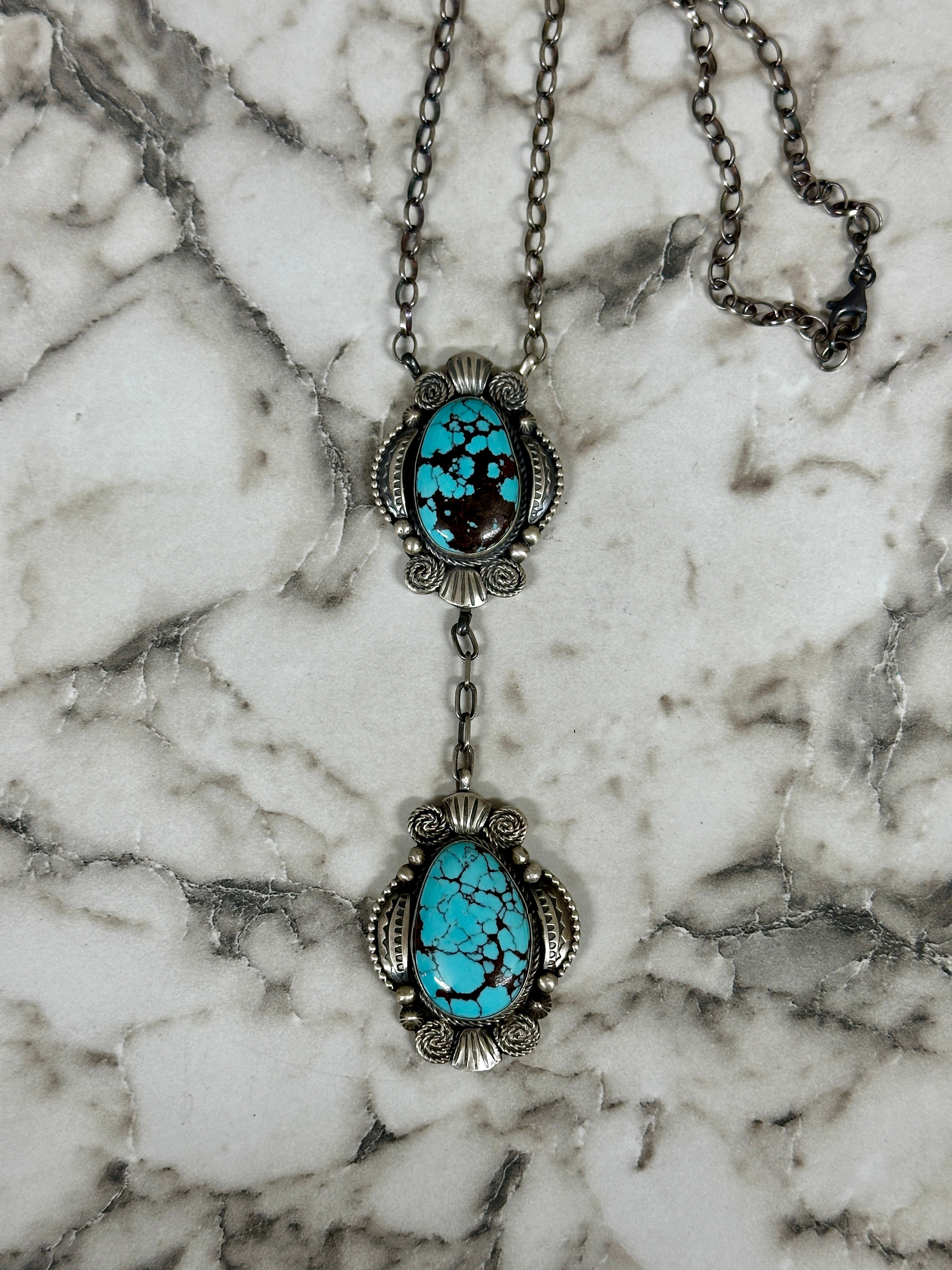 Timothy Yazzie Prince Turquoise & Sterling Silver Necklace