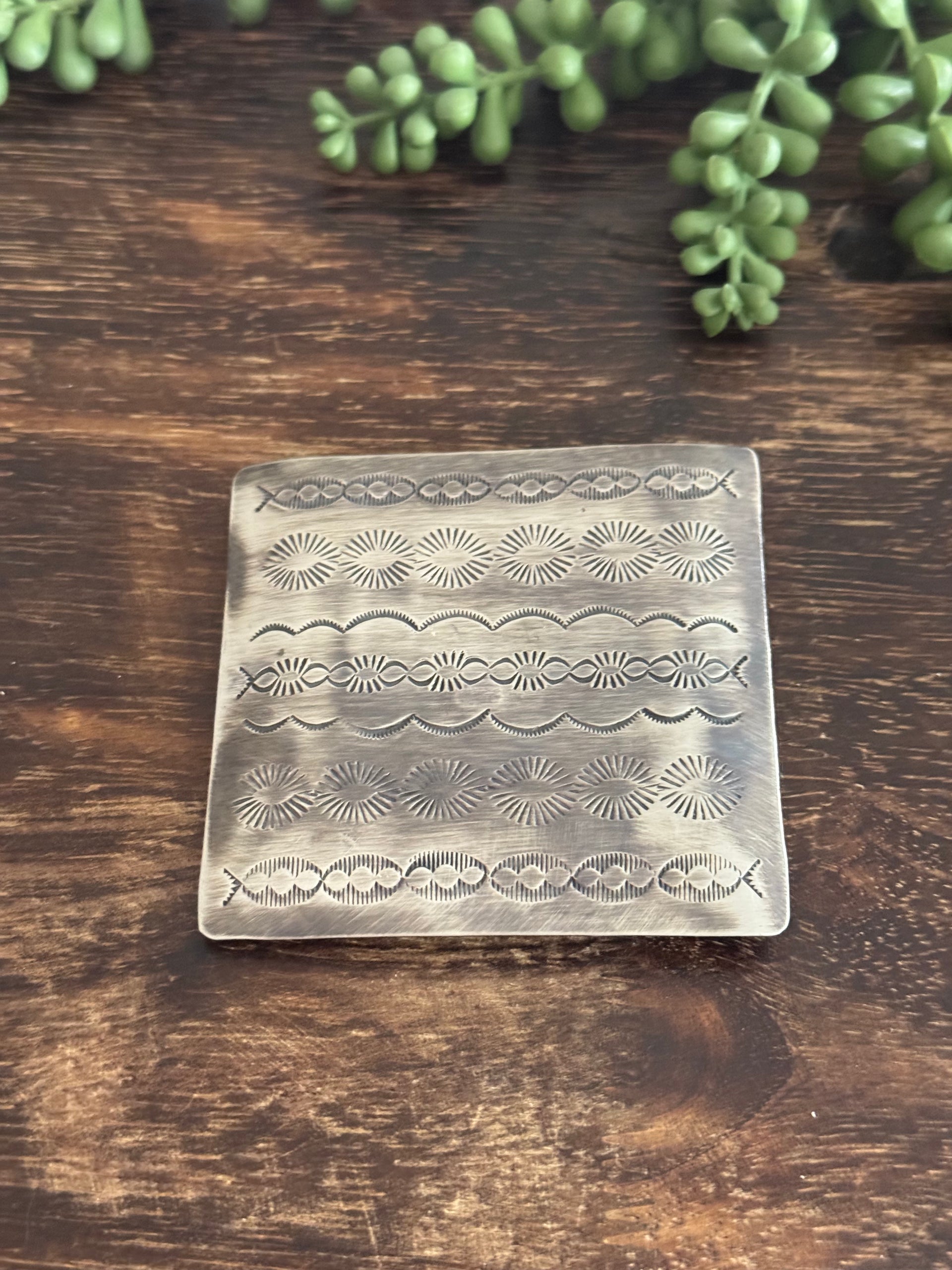 Peggy Skeets Sterling Silver Belt Buckle