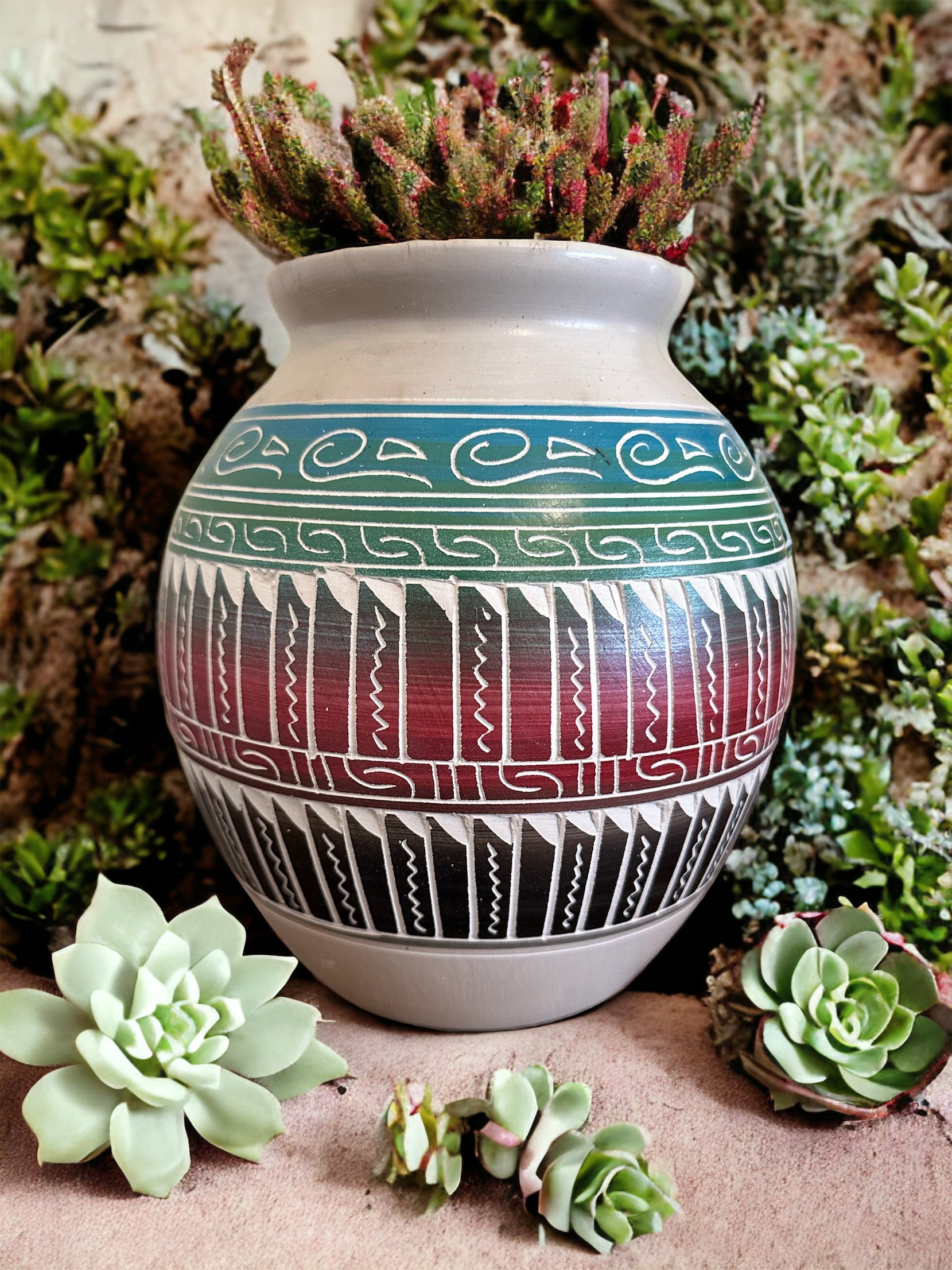 ネイティブアメリカン陶器 ハンドメイド Navajo pottery - Etsy 日本
