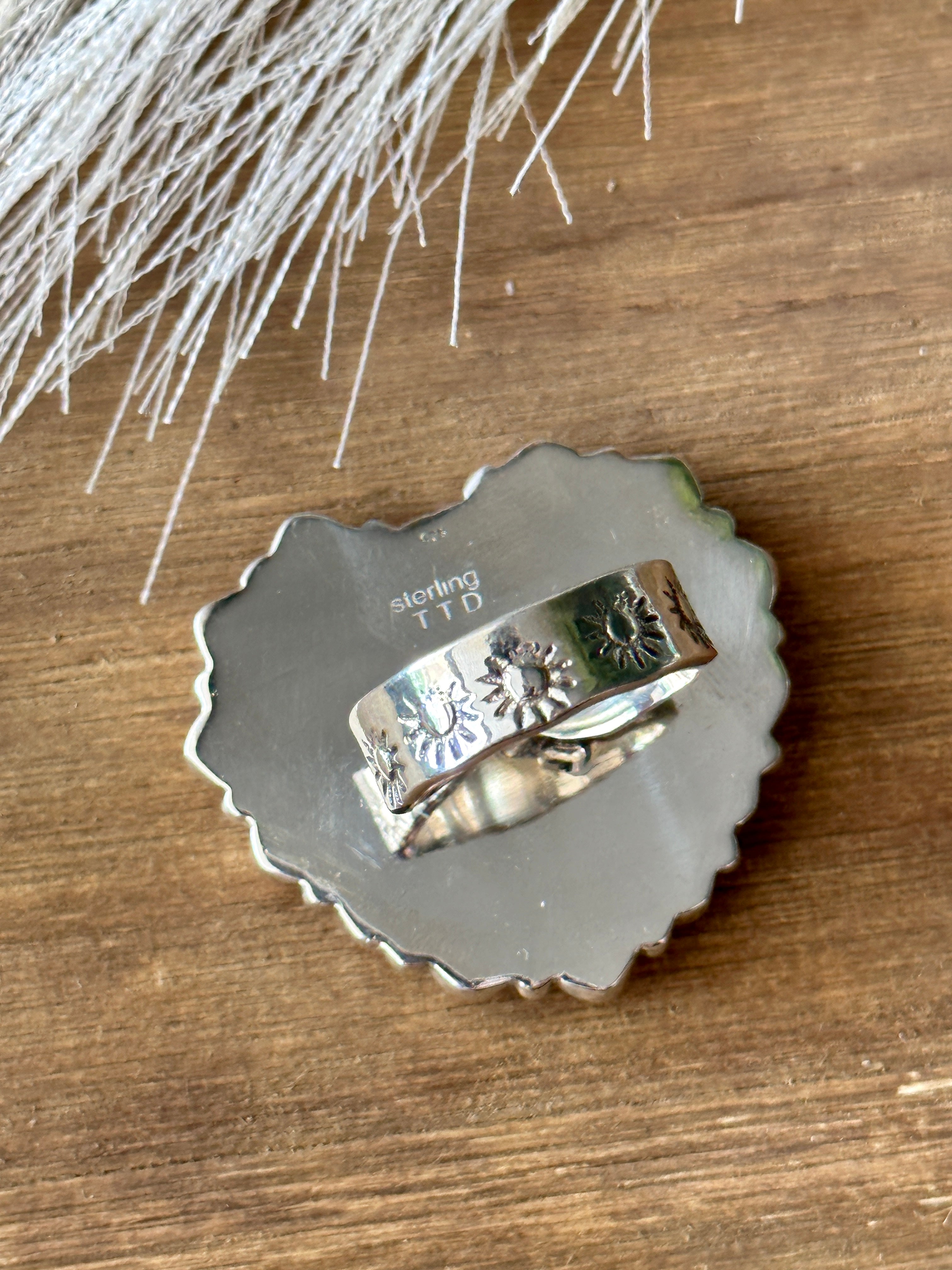 #1 Southwest Handmade Multi Stone & Sterling Silver Cluster Adjustable Ring