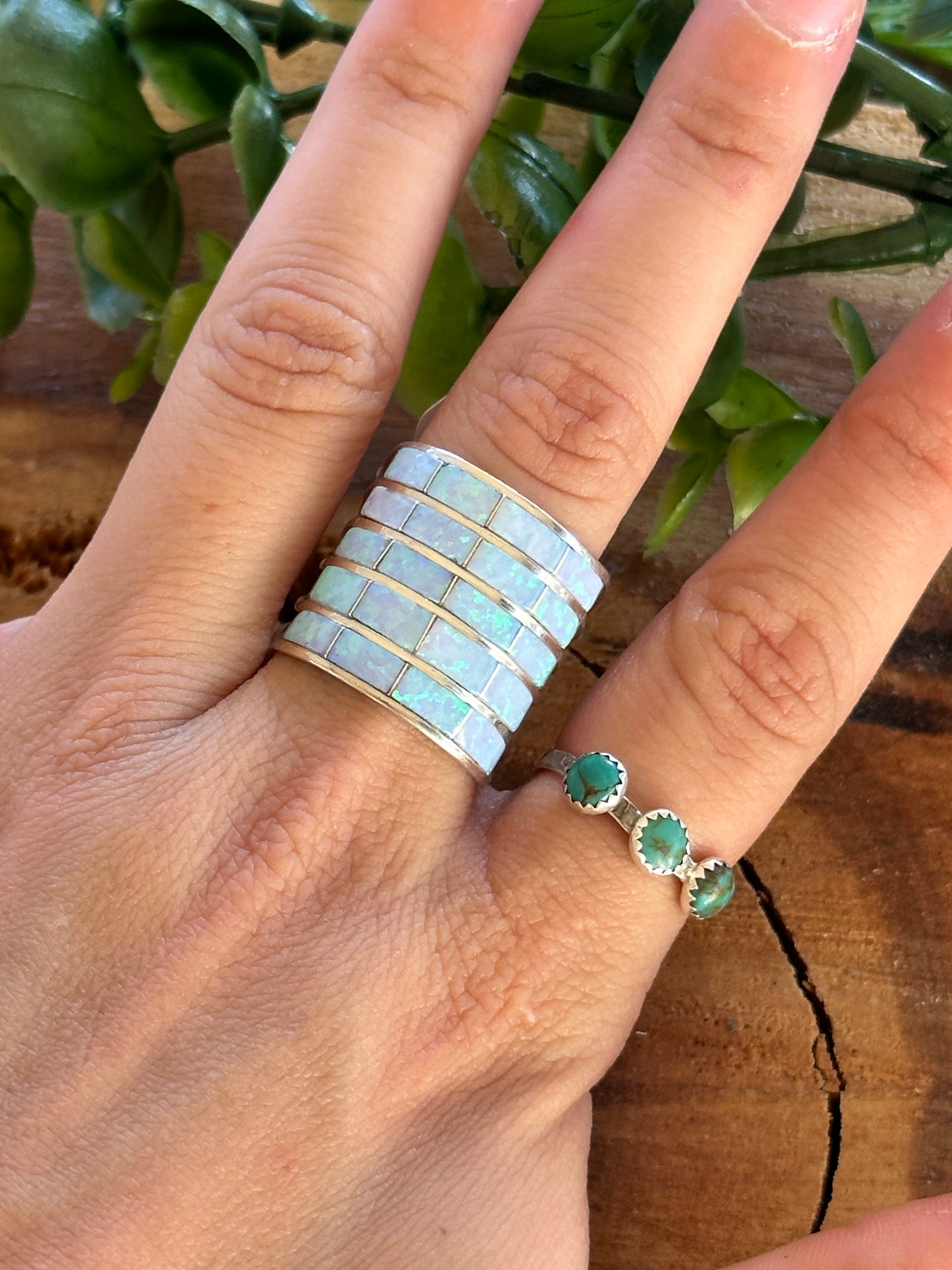 Claresse Kylestewa & Sterling Silver Ring Size 9