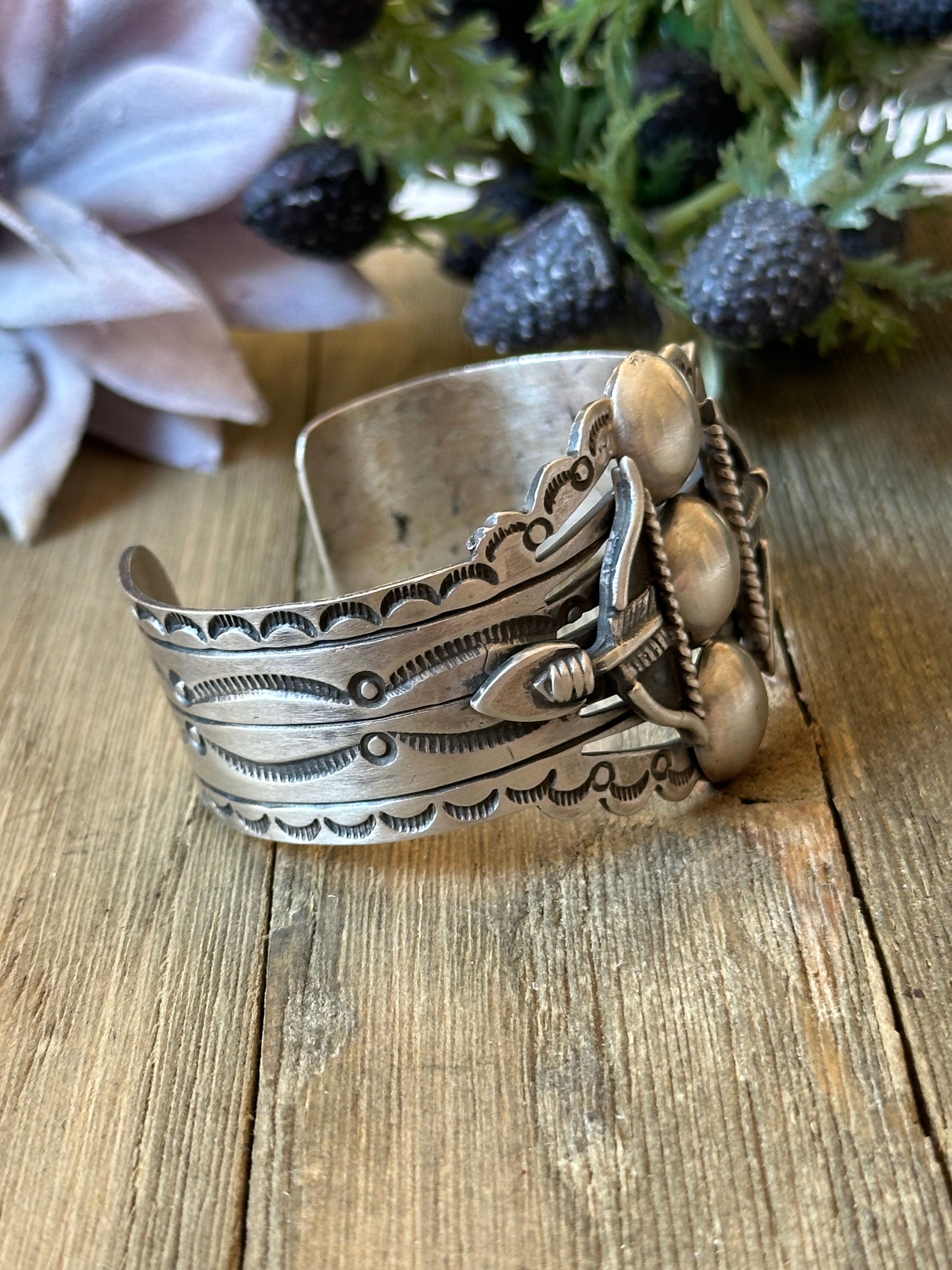 Russell Sam Sterling Silver Cuff Bracelet