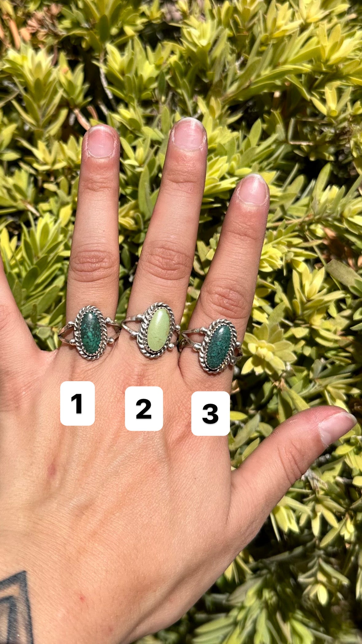Navajo Made Thunder Mountain Turquoise & Sterling Silver Ring