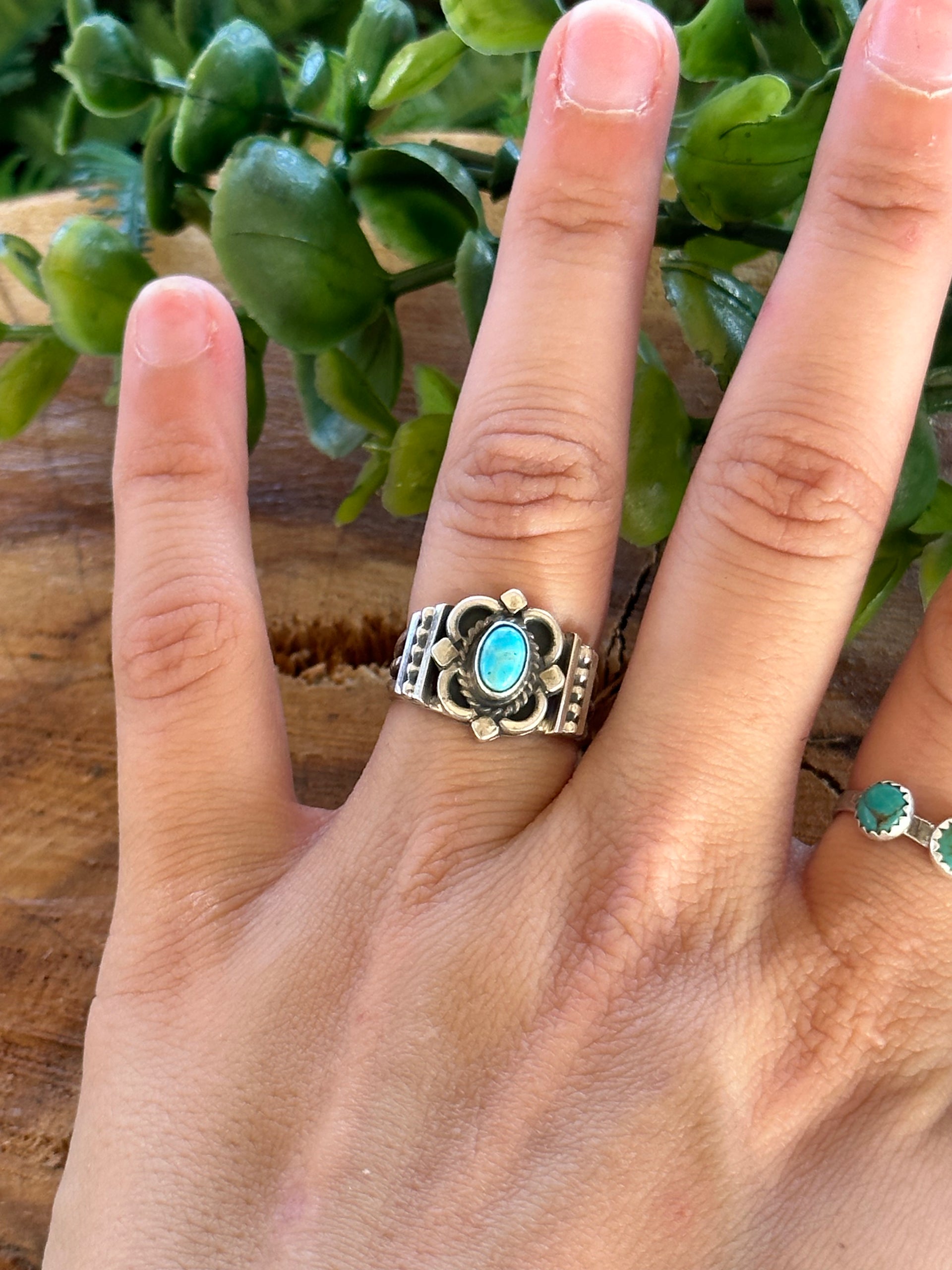 Alice Saunders Kingman Turquoise & Sterling Silver Ring