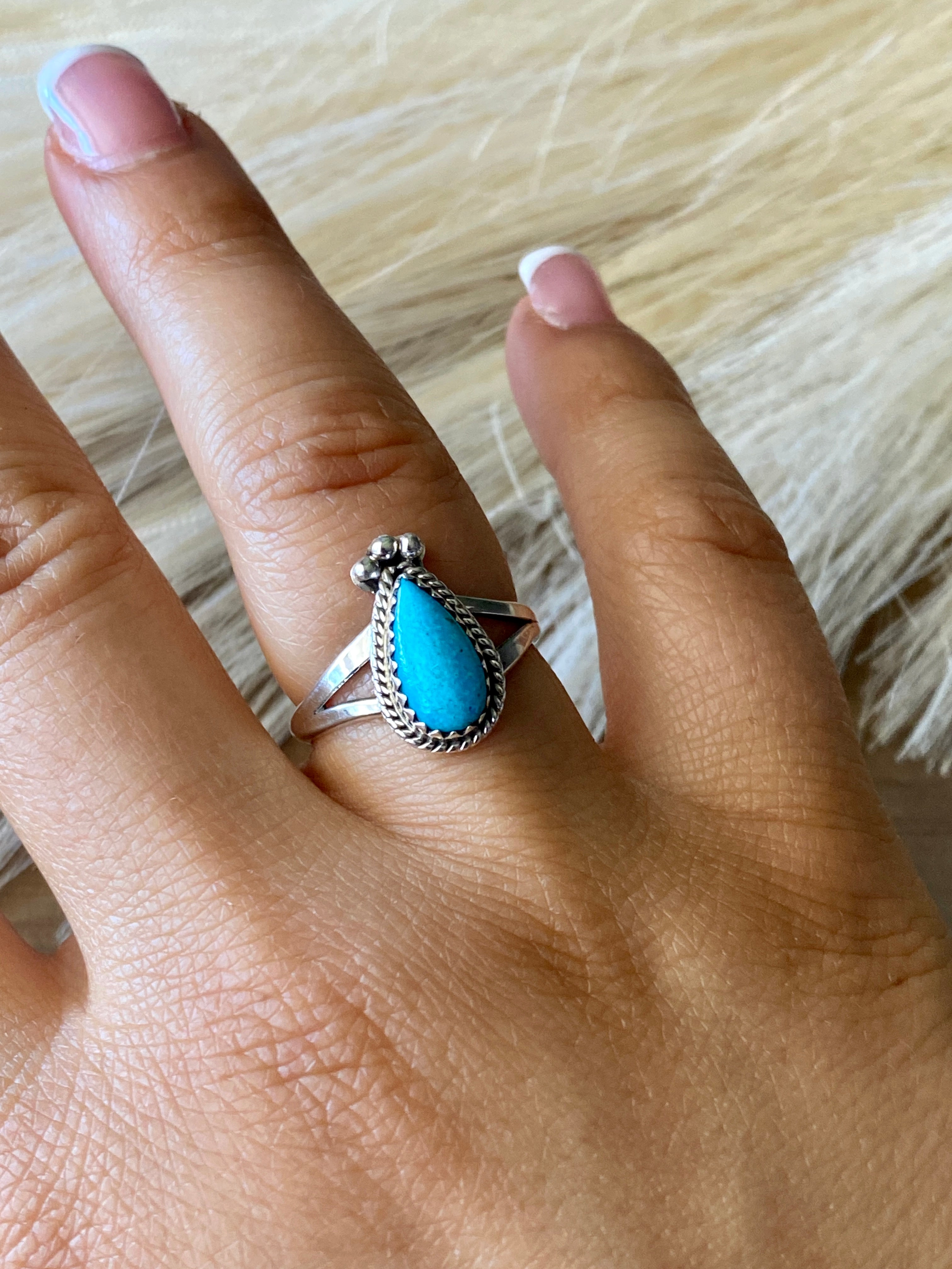 Navajo Made Turquoise & Sterling Silver Rings