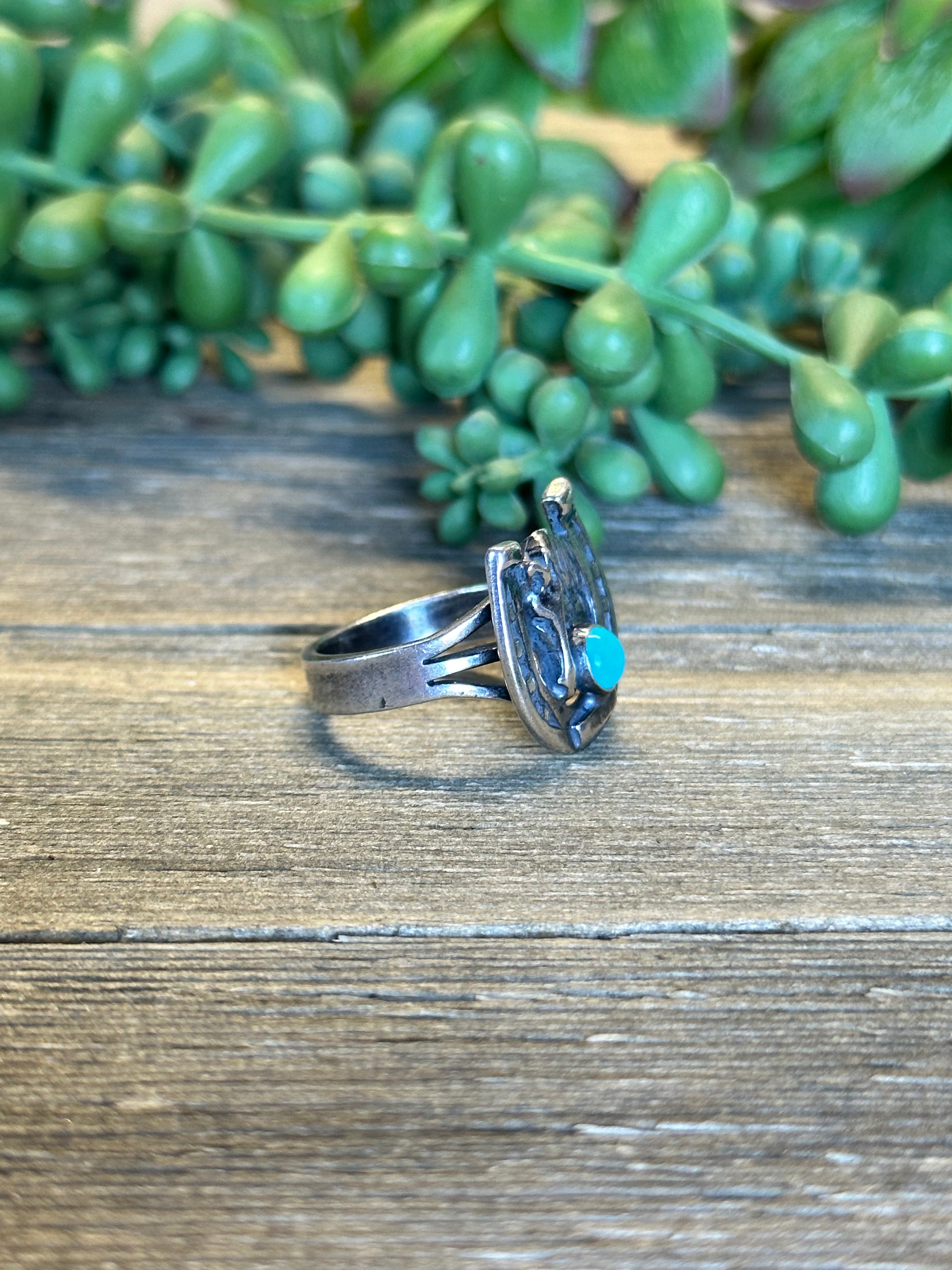 Calvin Belin Kingman Turquoise & Sterling Silver Ring