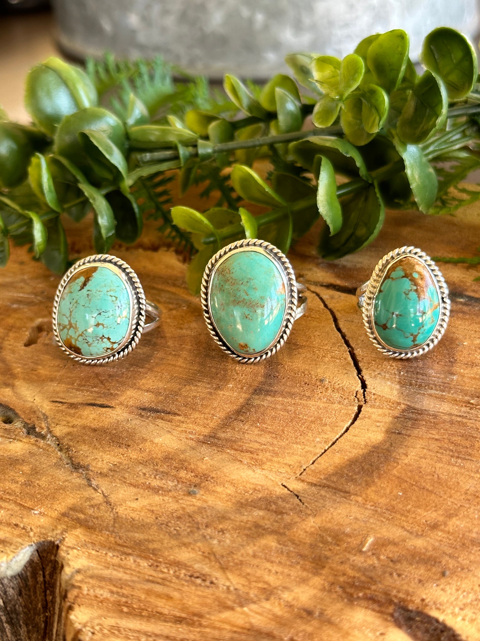 Navajo Made Royston Turquoise & Sterling Silver Ring