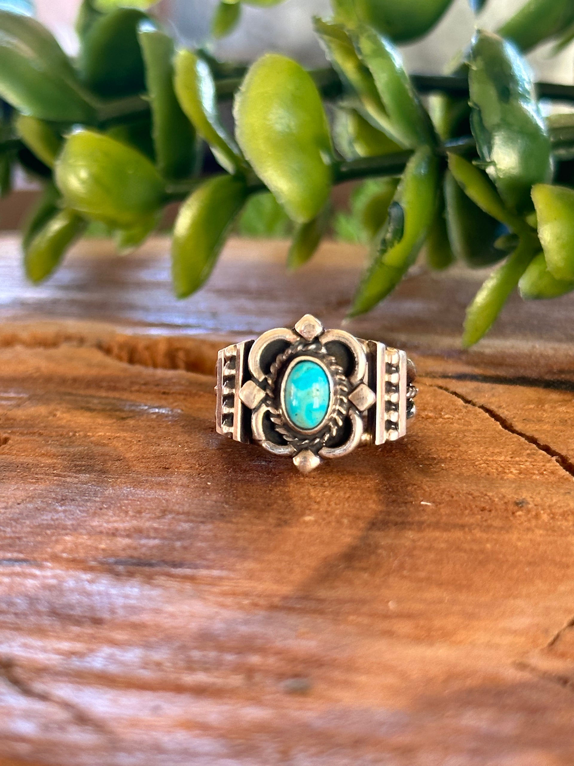 Alice Saunders Kingman Turquoise & Sterling Silver Ring