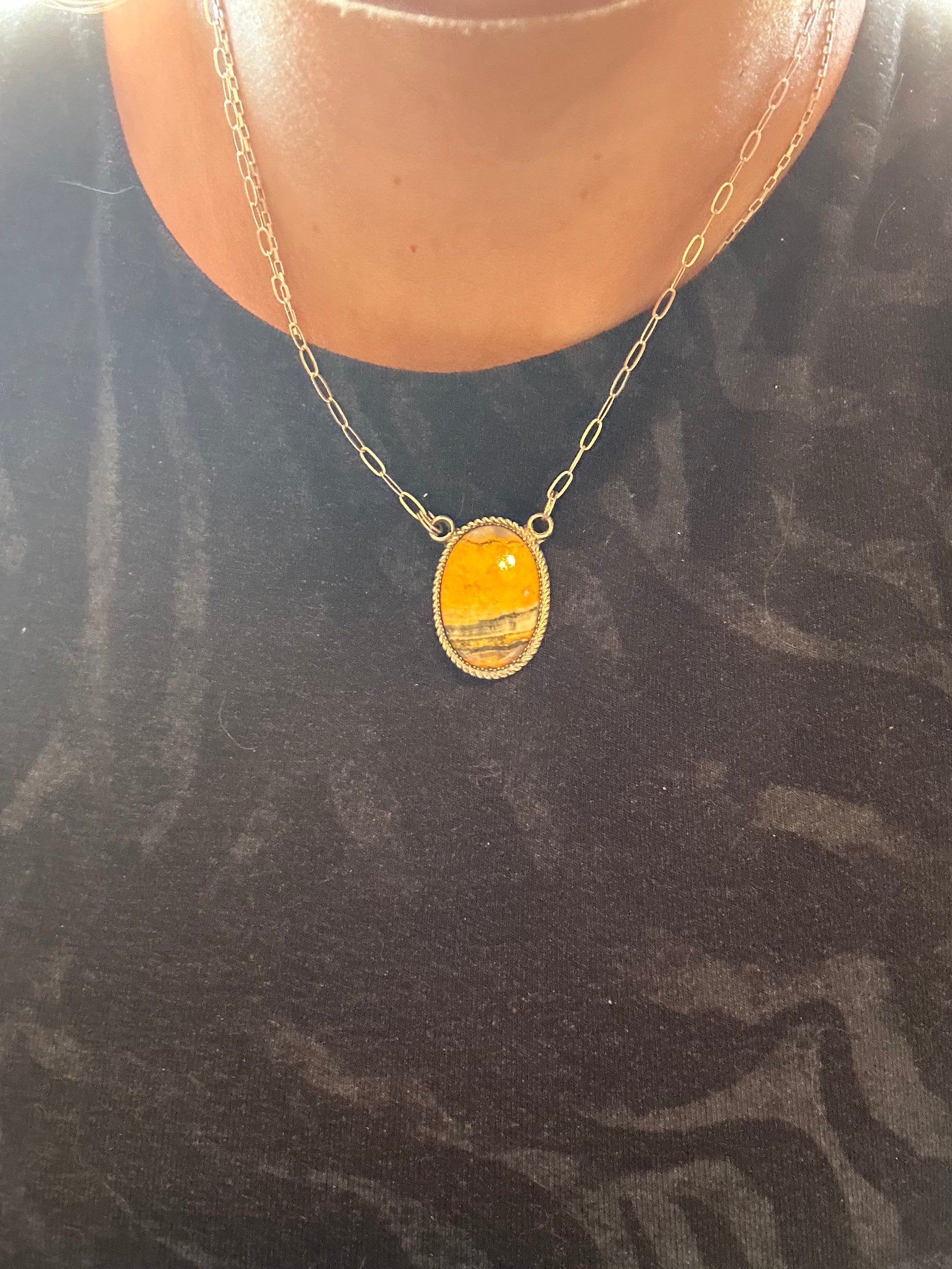 Reda Galvan Bb Agate & Sterling Silver Necklace.