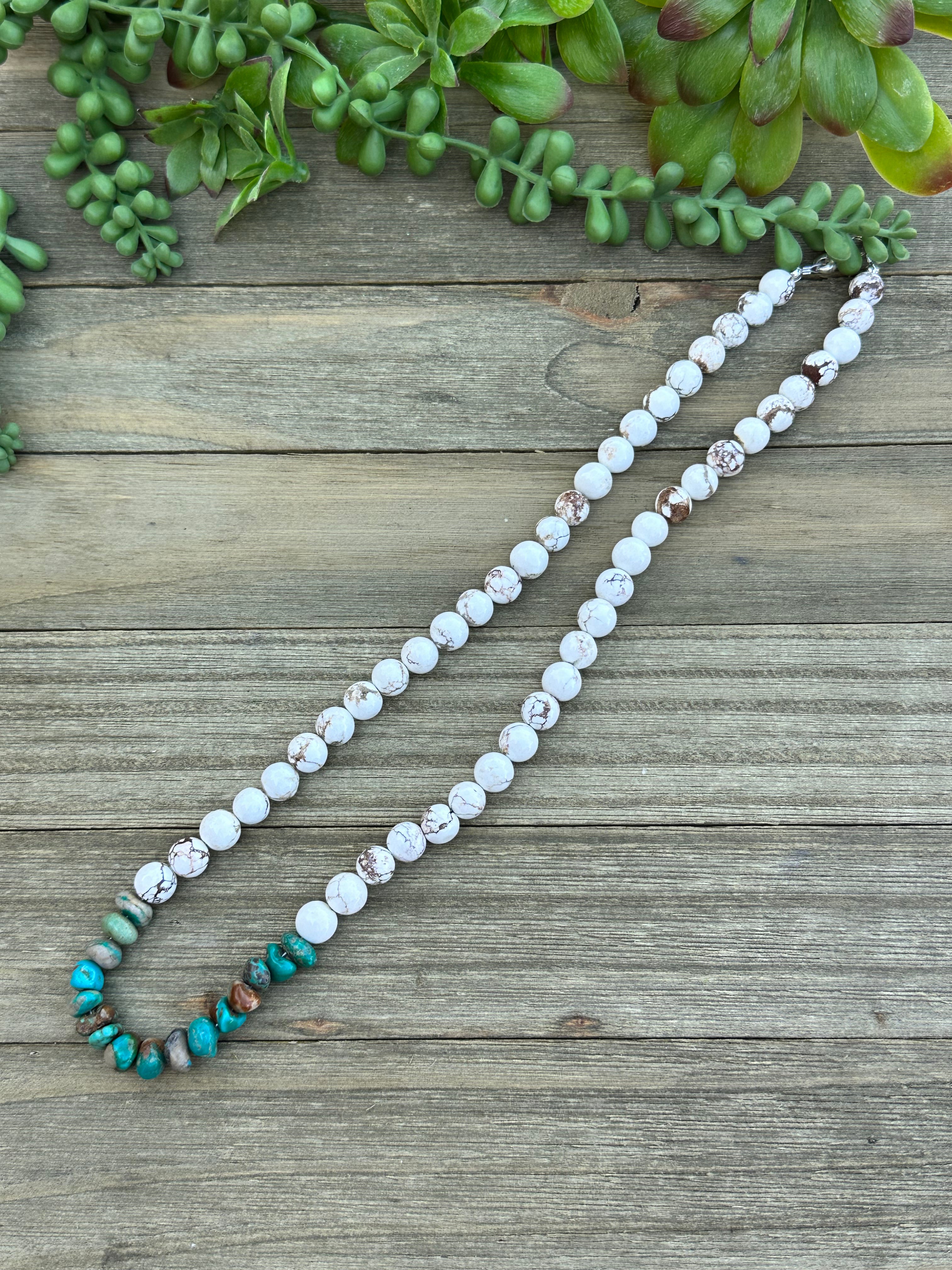 Southwest Made Multi Stone and Sterling Silver Necklace