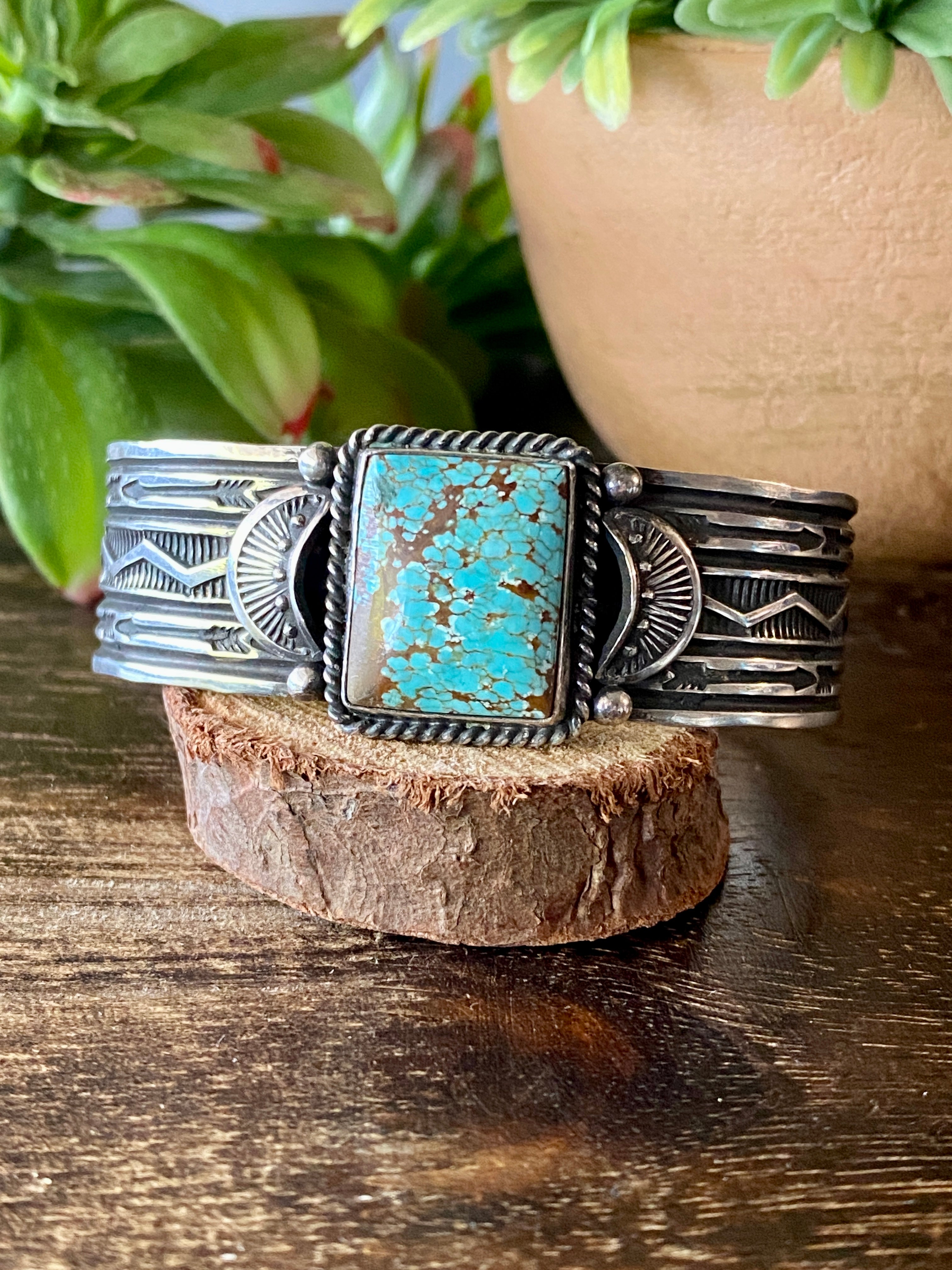 Sunshine Reeves #8 Turquoise & Sterling Silver Cuff Bracelet