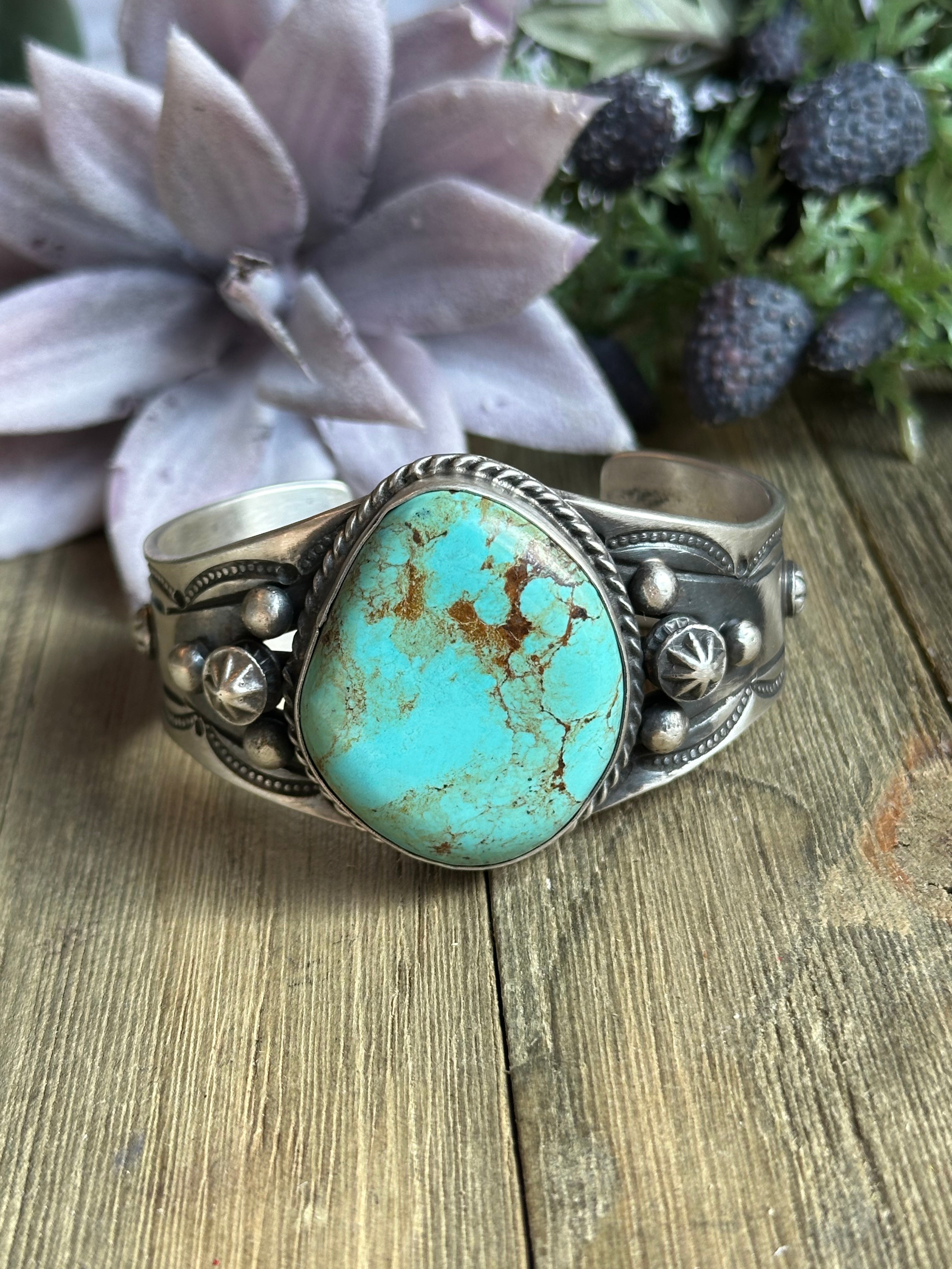 Chimney Butte #8 Turquoise & Sterling Silver Cuff Bracelet