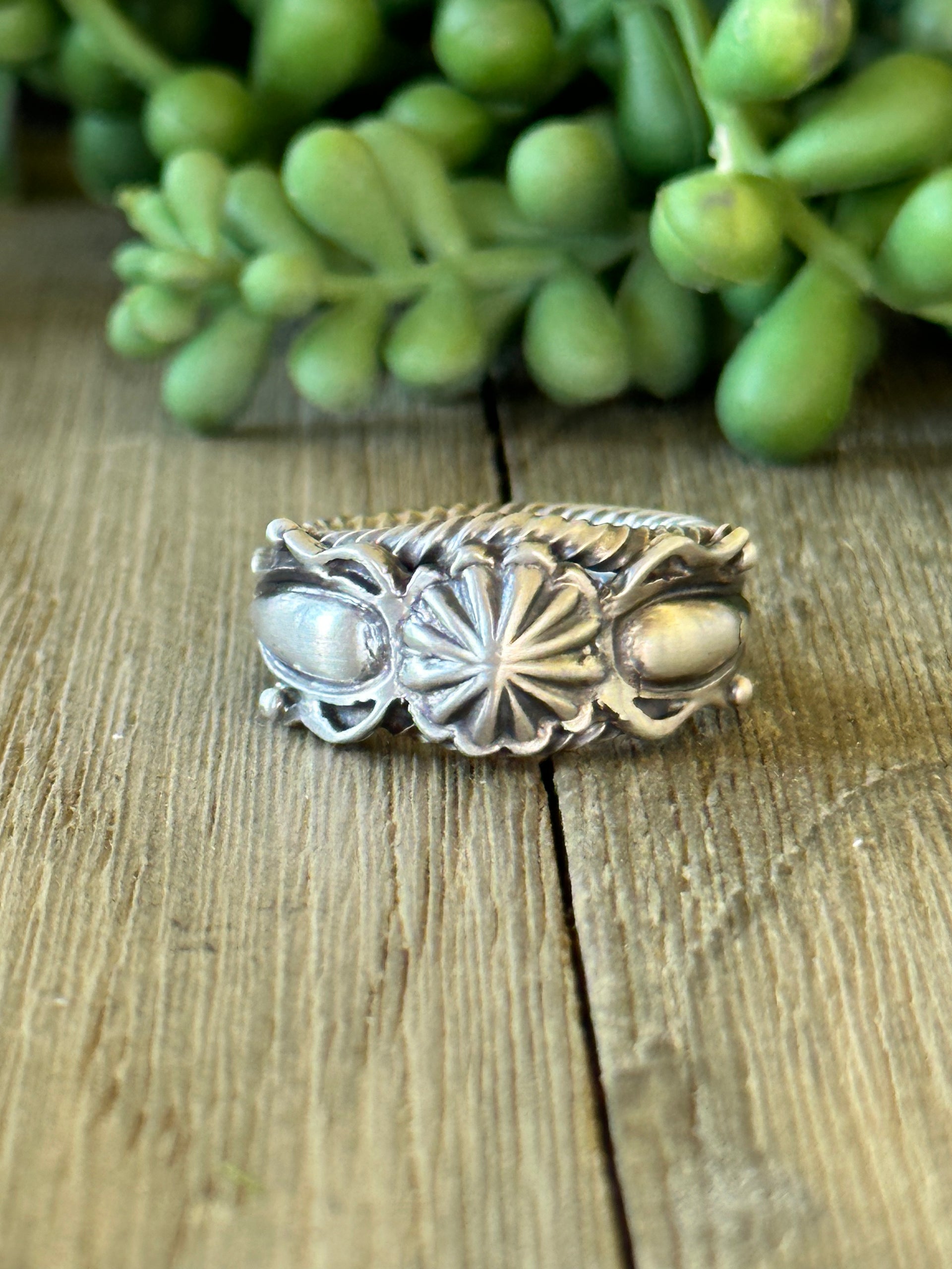 Navajo Made & Sterling Silver Ring Size 9.5
