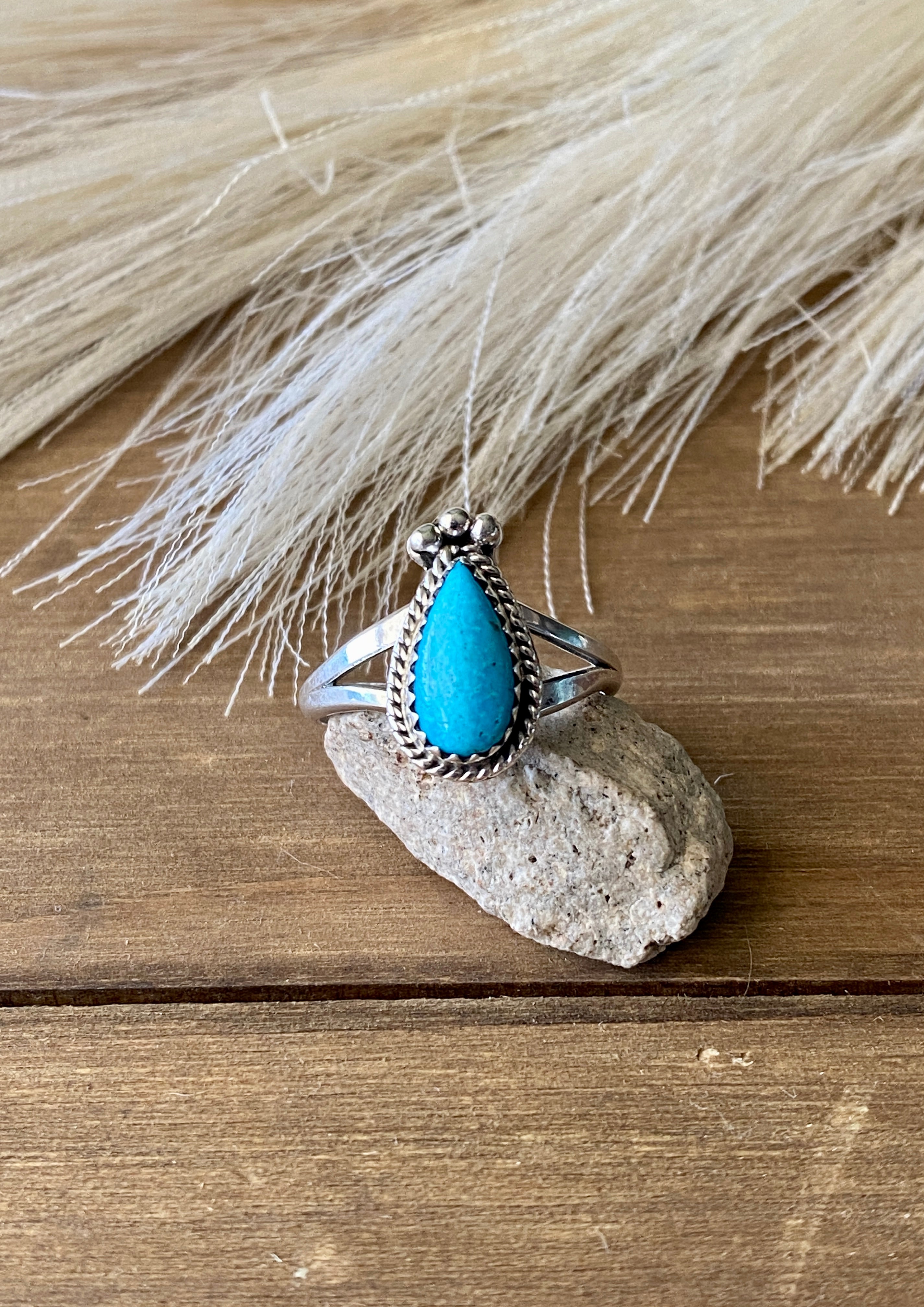 Navajo Made Turquoise & Sterling Silver Rings