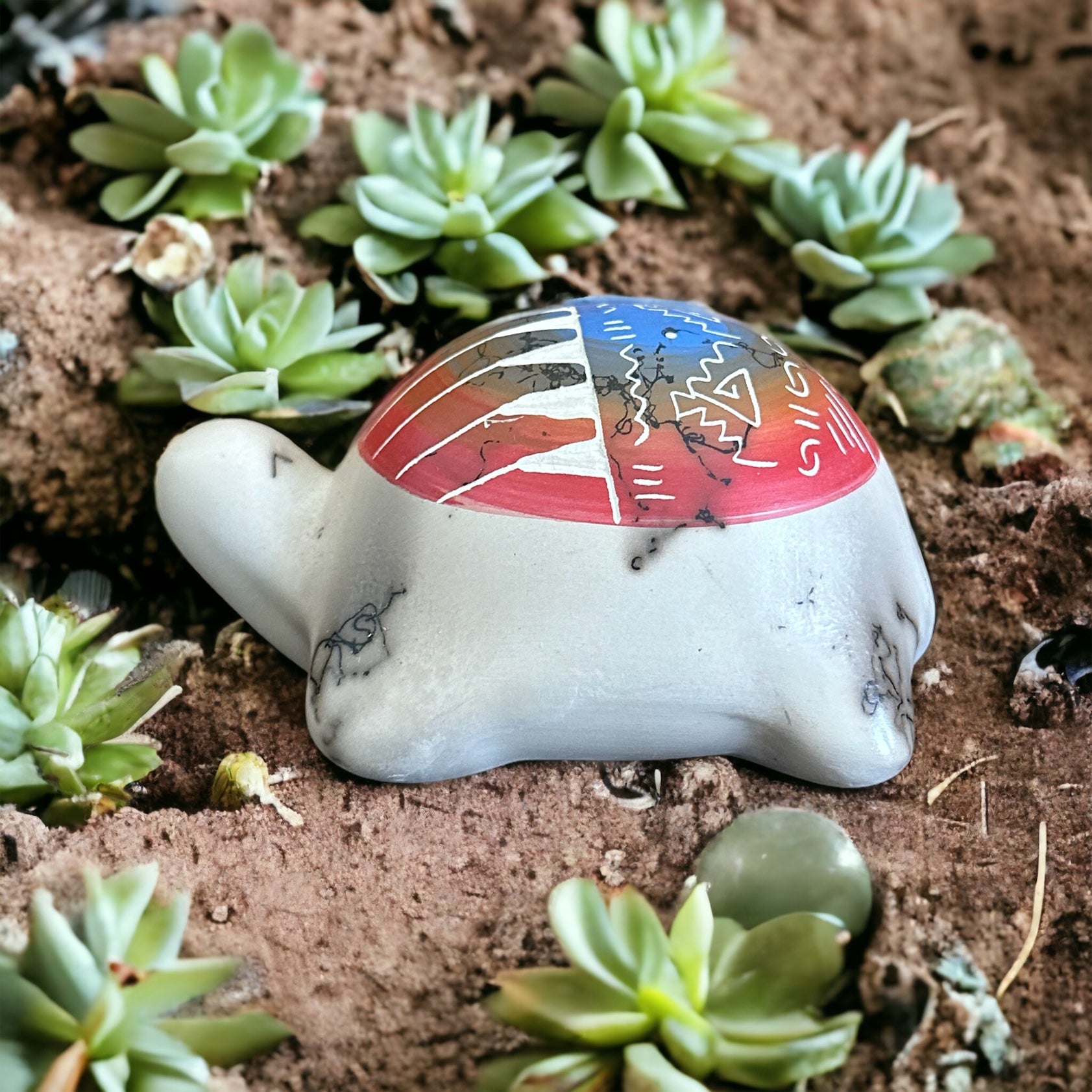 Shana Sam Navajo Made Turtle Pottery