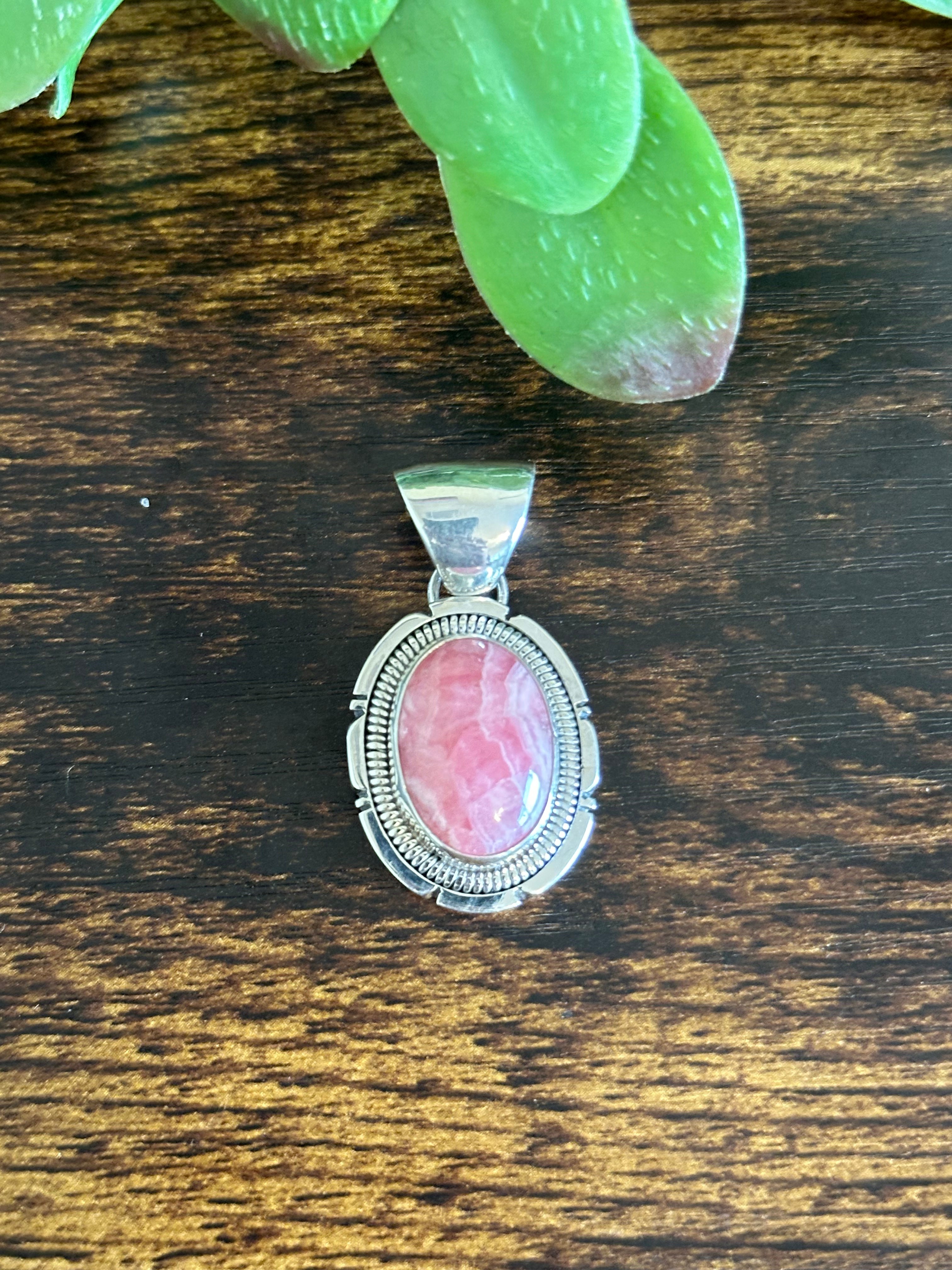 Wydell Billie Rhodochrosite & Sterling Silver Pendant