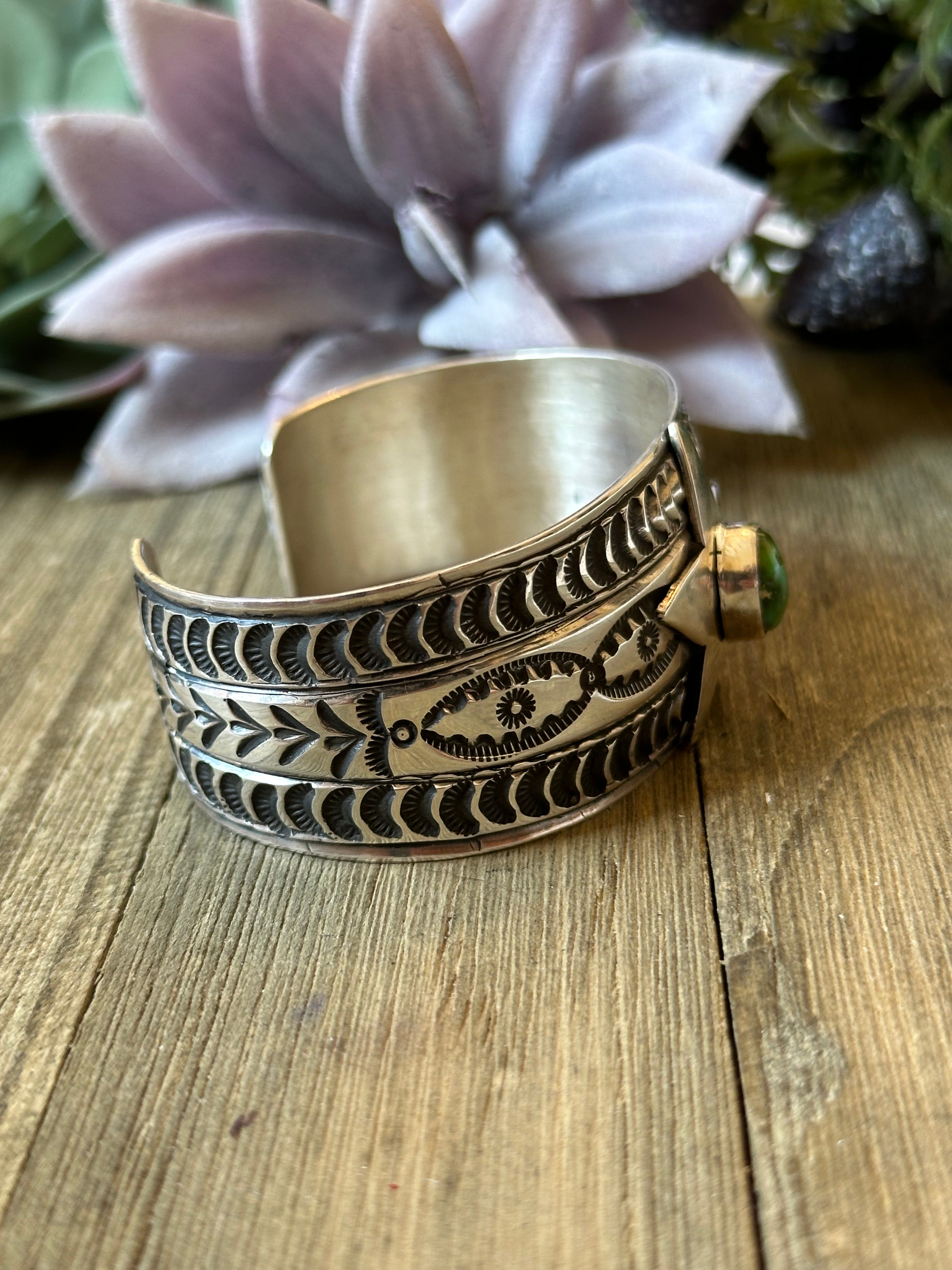 LeRoy James Sonoran Gold & Sterling Silver Cuff Bracelet