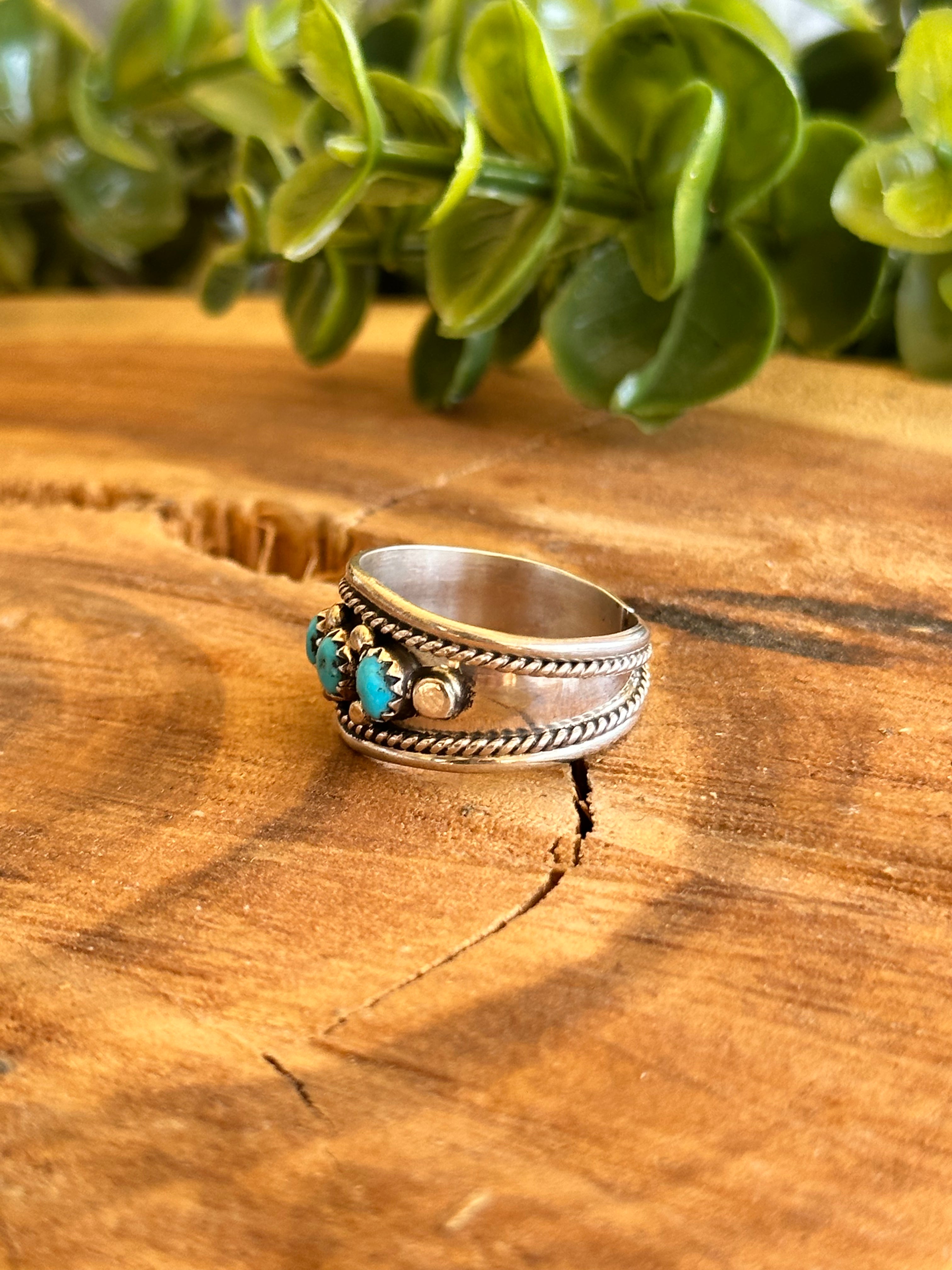 Anita Whitegoat Kingman Turquoise & Sterling Silver Ring