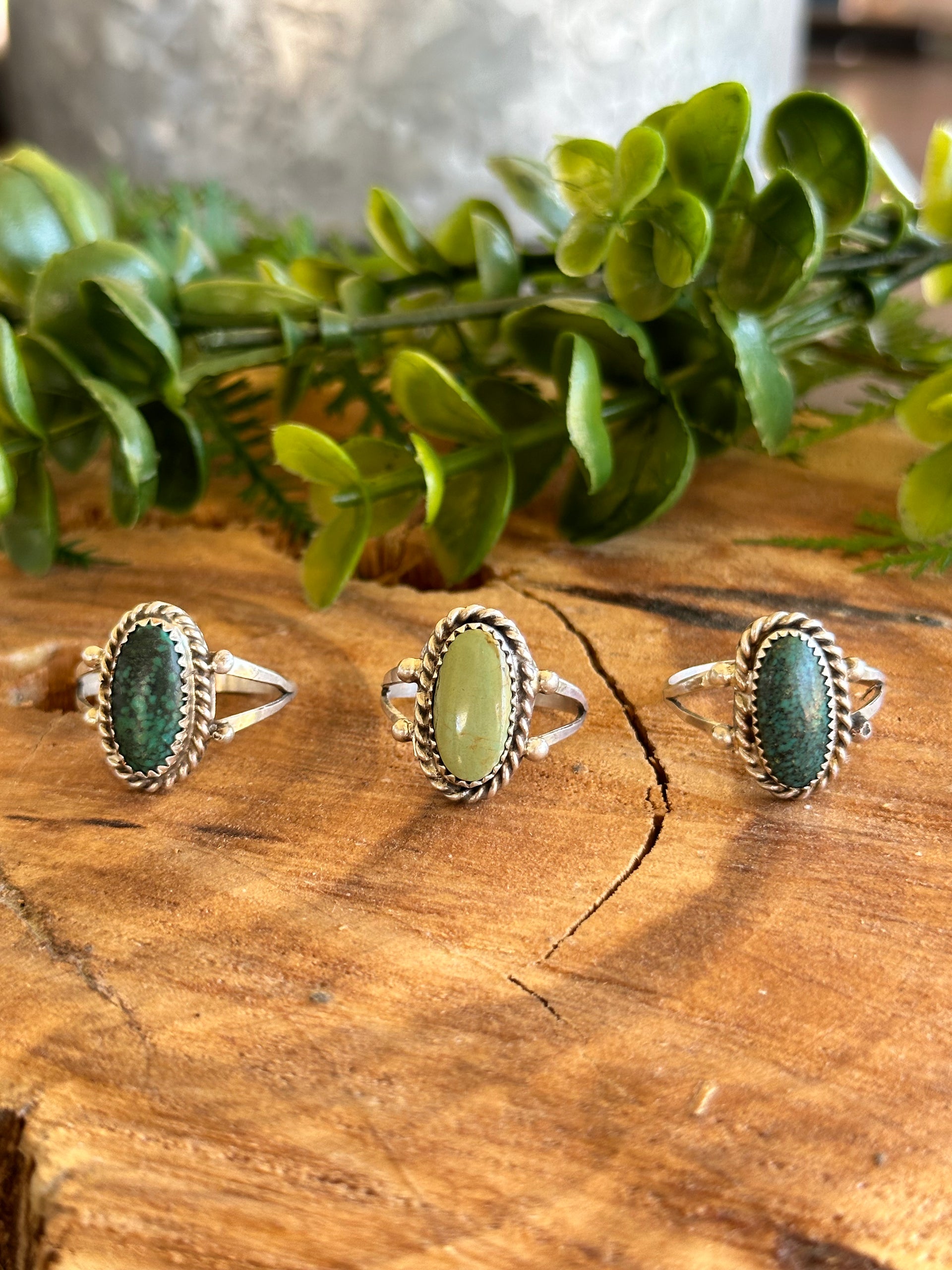 Navajo Made Thunder Mountain Turquoise & Sterling Silver Ring