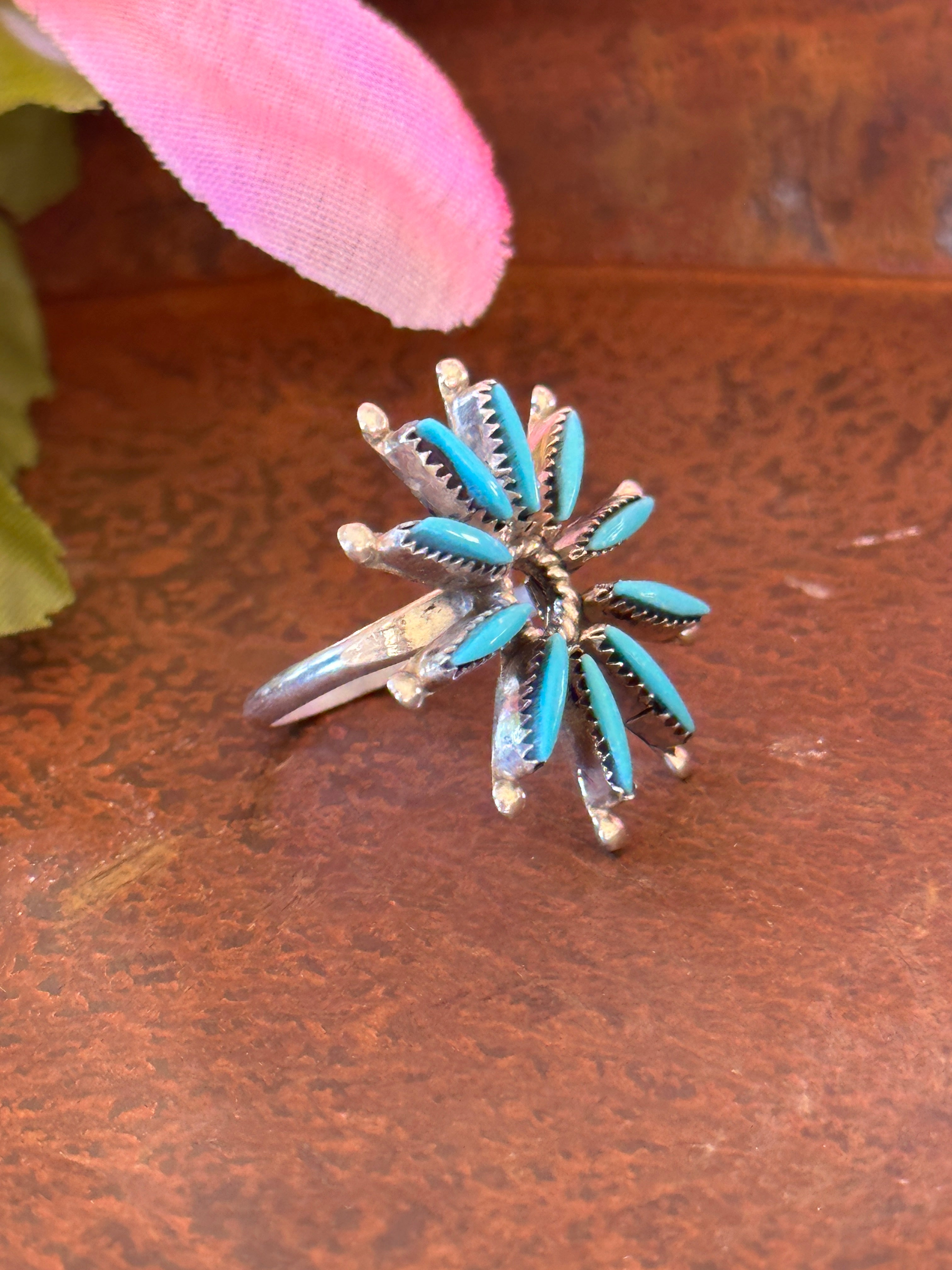 Zuni Made Turquoise & Sterling Silver Ring