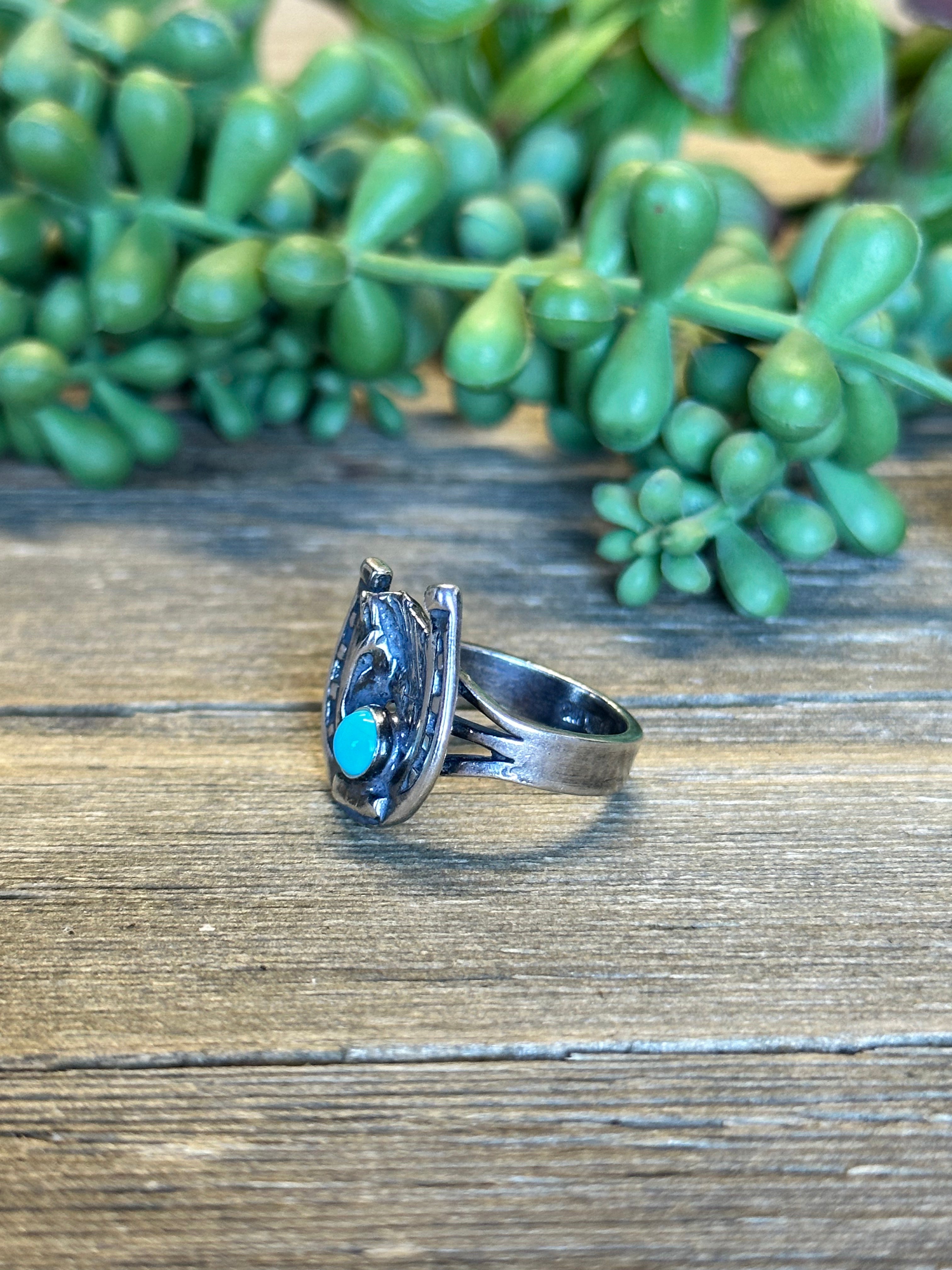 Calvin Belin Kingman Turquoise & Sterling Silver Ring