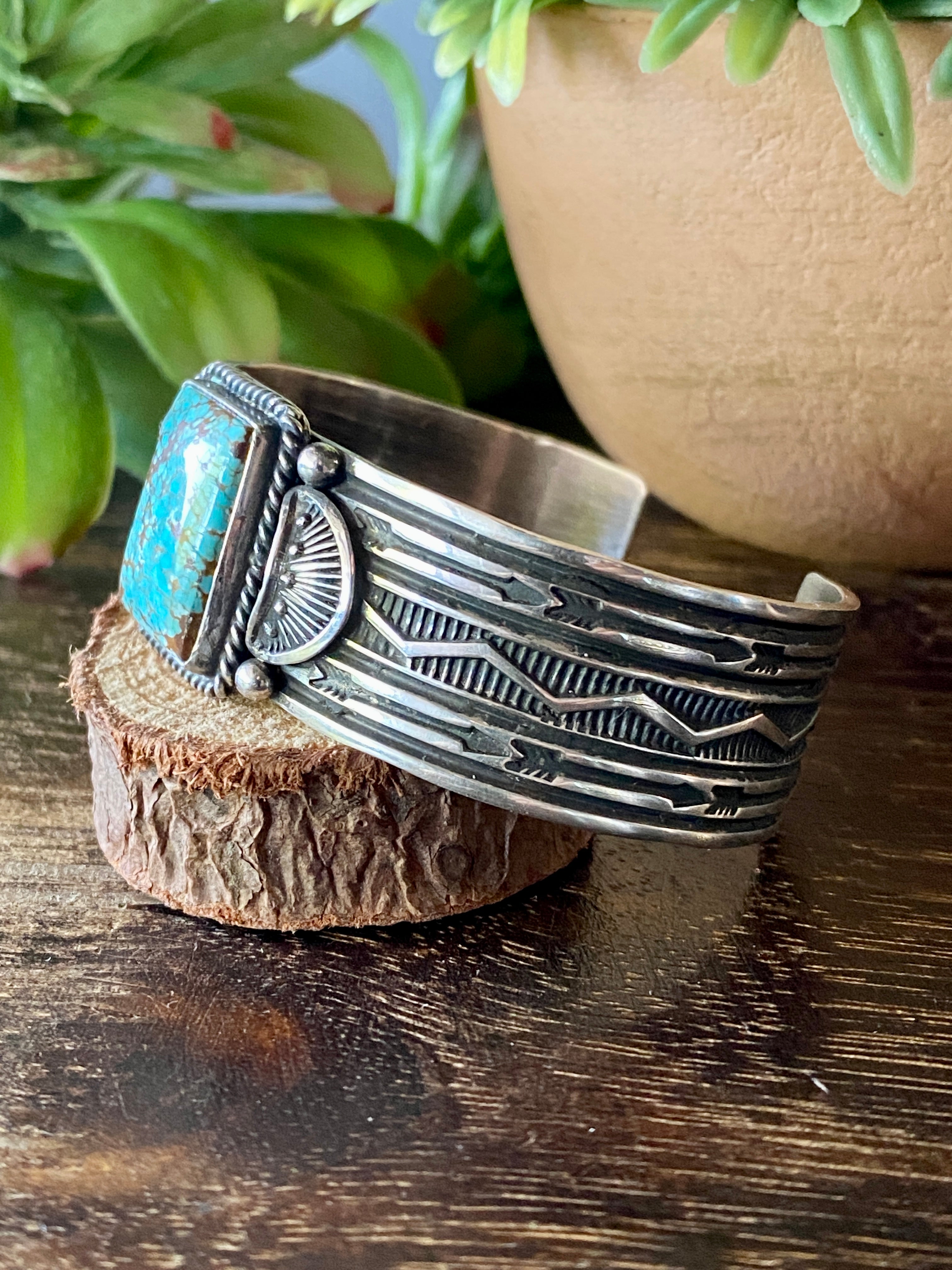 Sunshine Reeves #8 Turquoise & Sterling Silver Cuff Bracelet