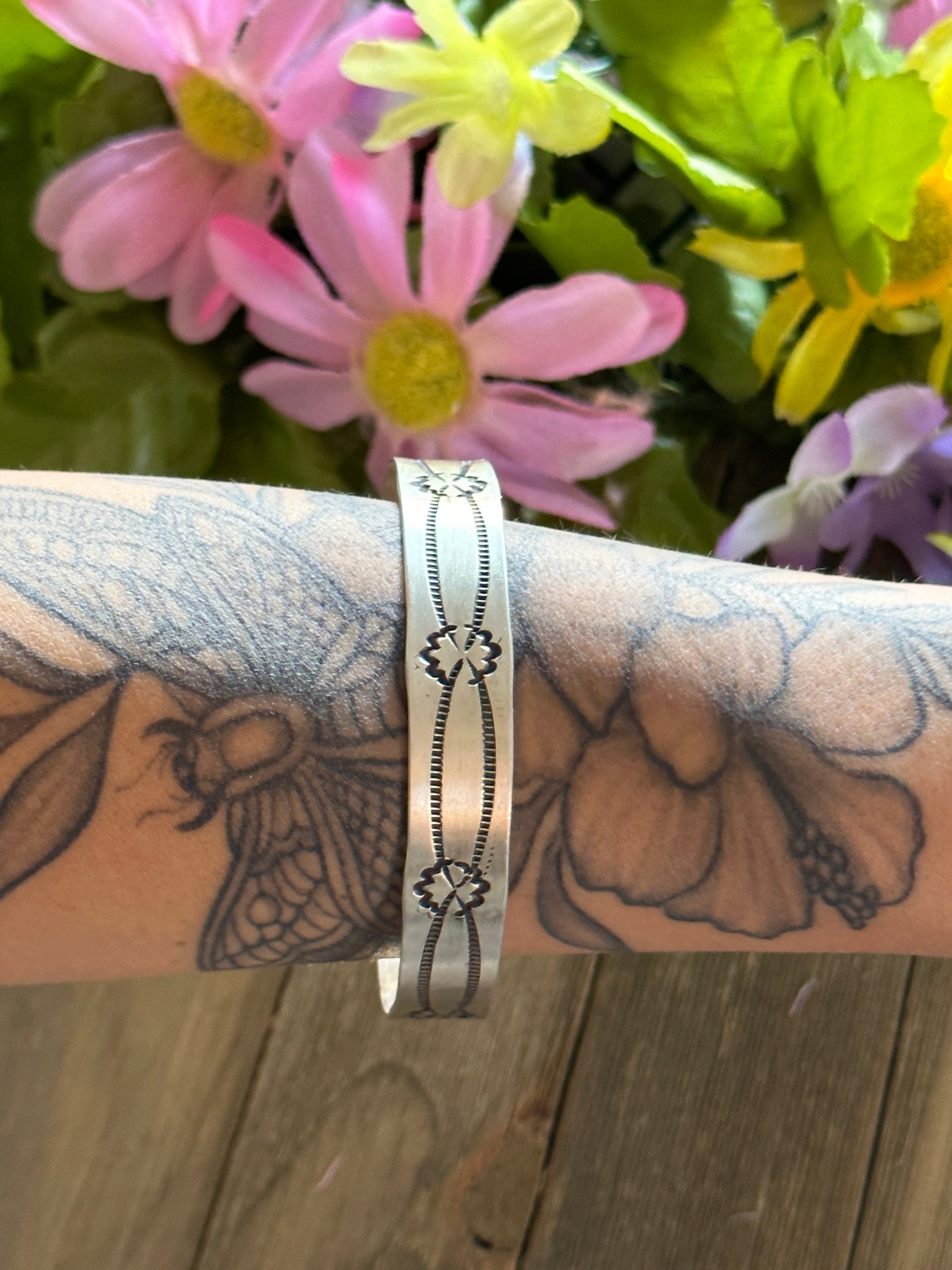 Navajo Made Sterling Silver Bangle Bracelet