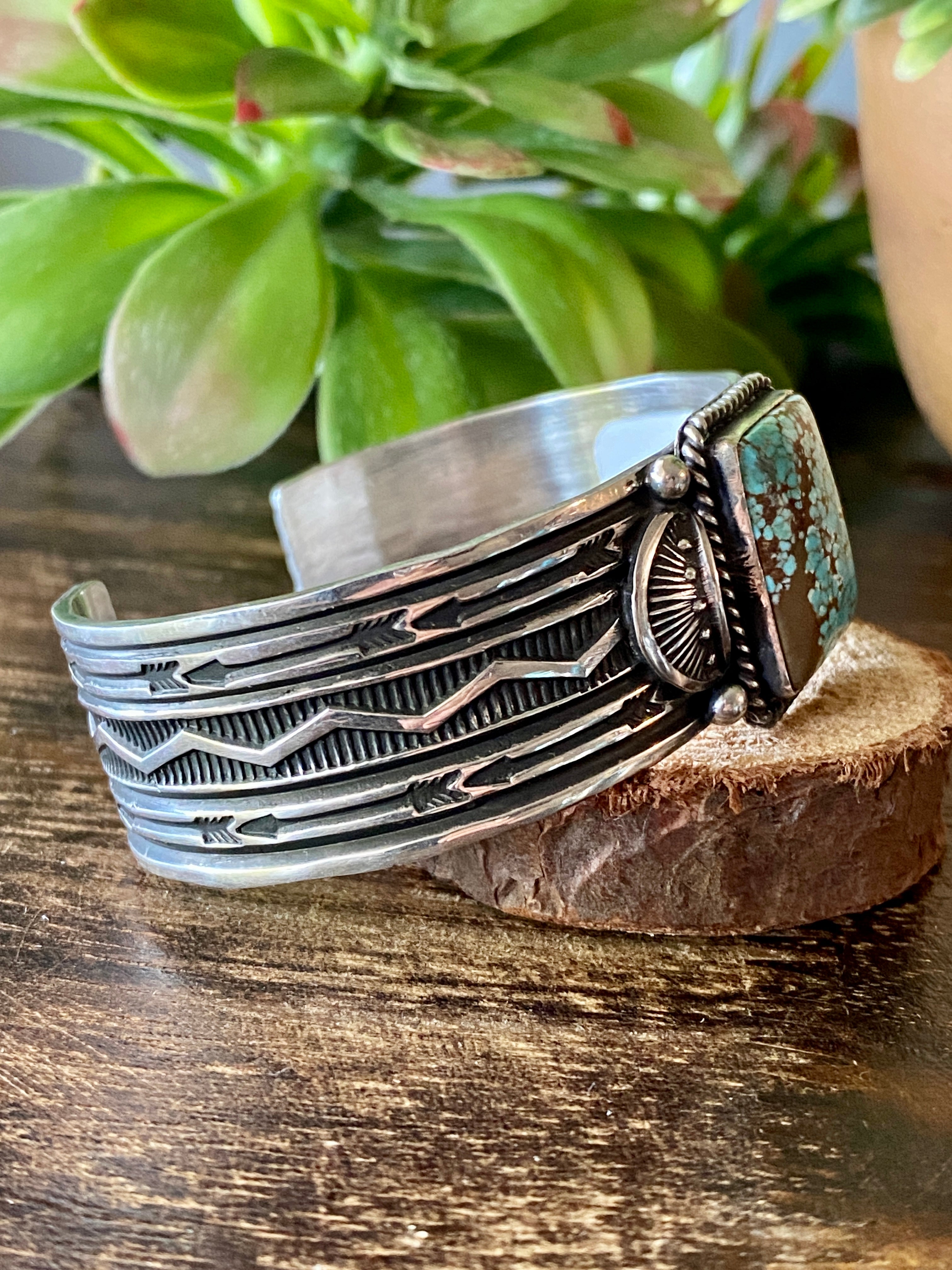 Sunshine Reeves #8 Turquoise & Sterling Silver Cuff Bracelet