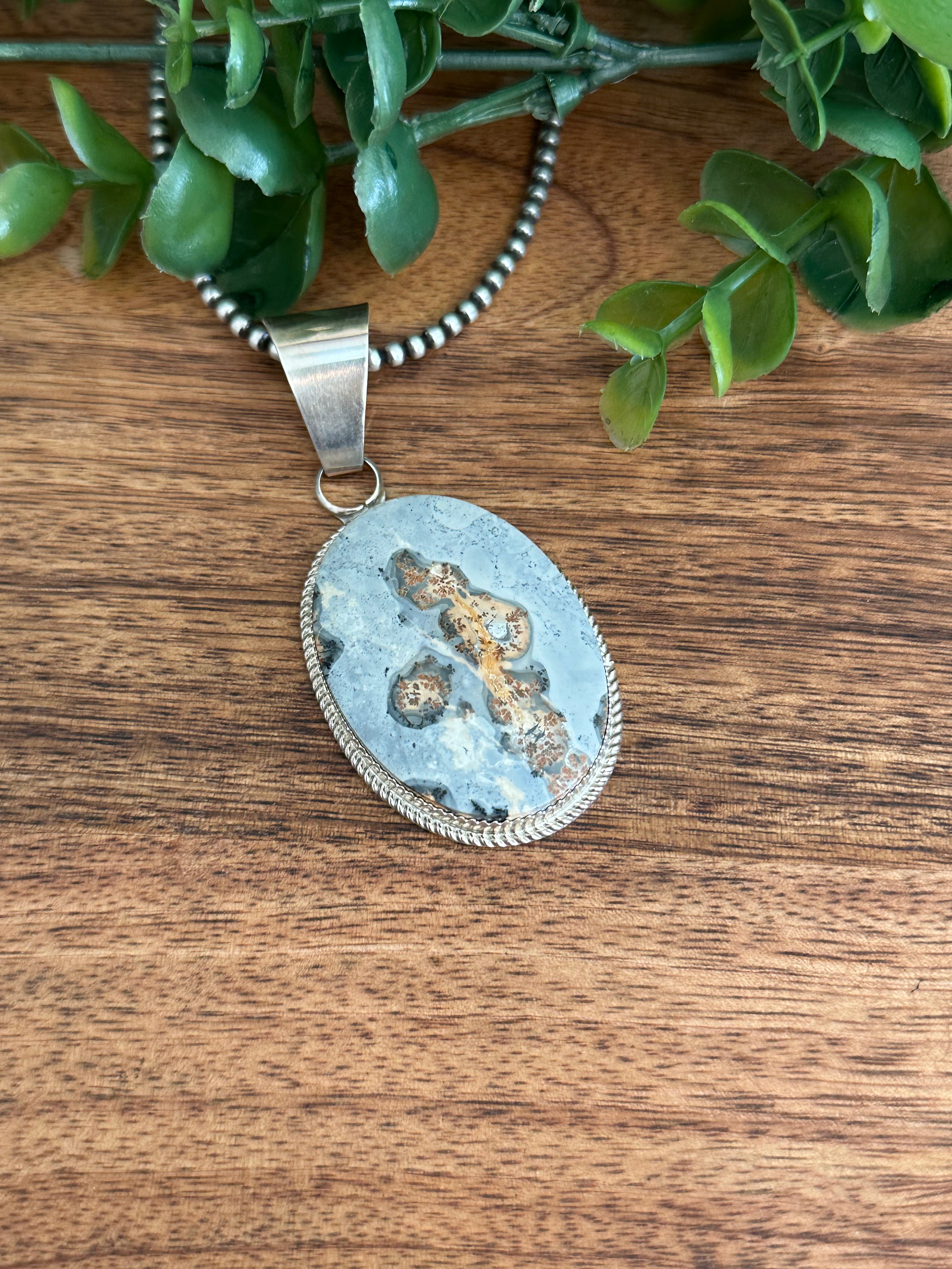 Reda Galvan Maligano Jasper & Sterling Silver Pendant