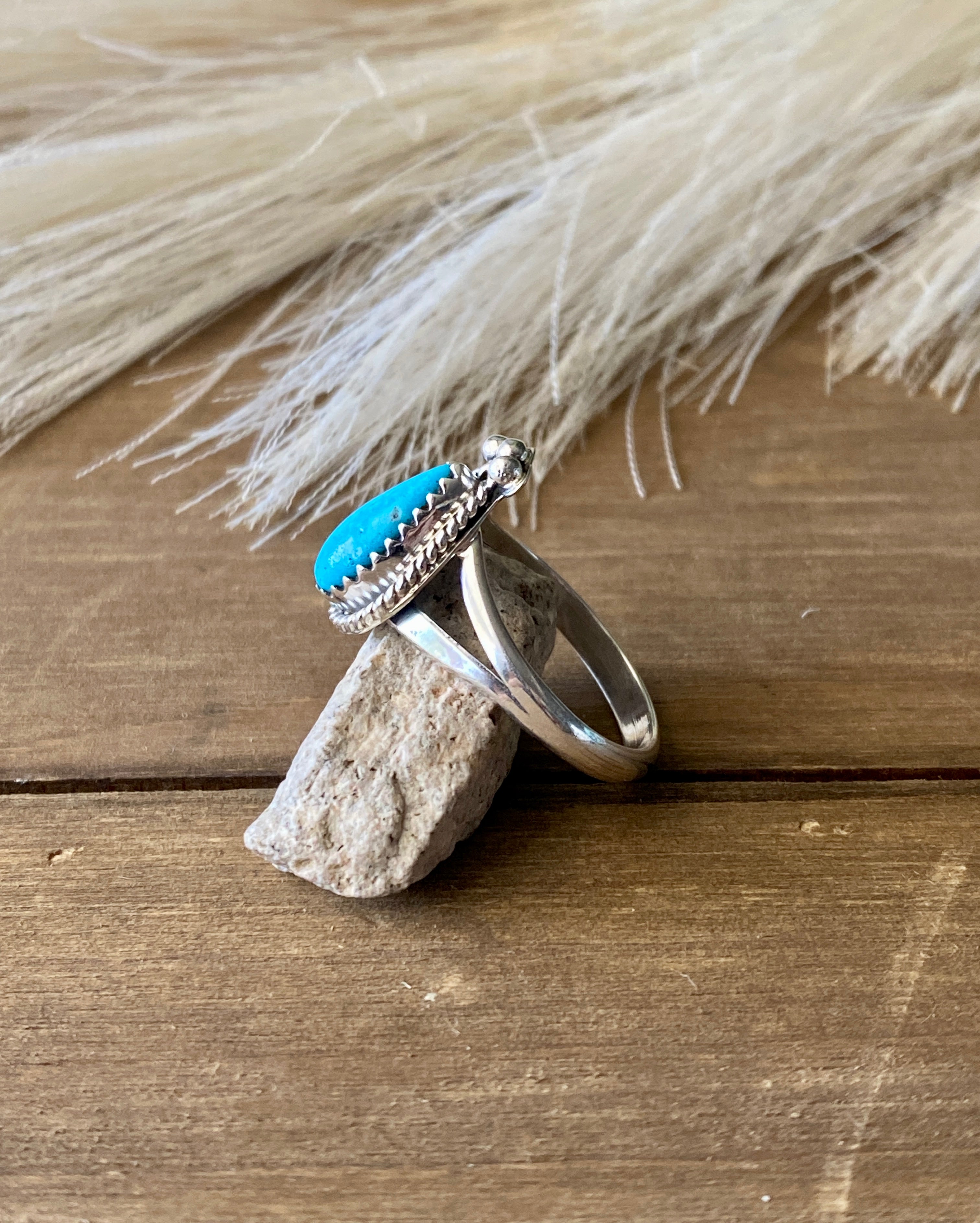 Navajo Made Turquoise & Sterling Silver Rings