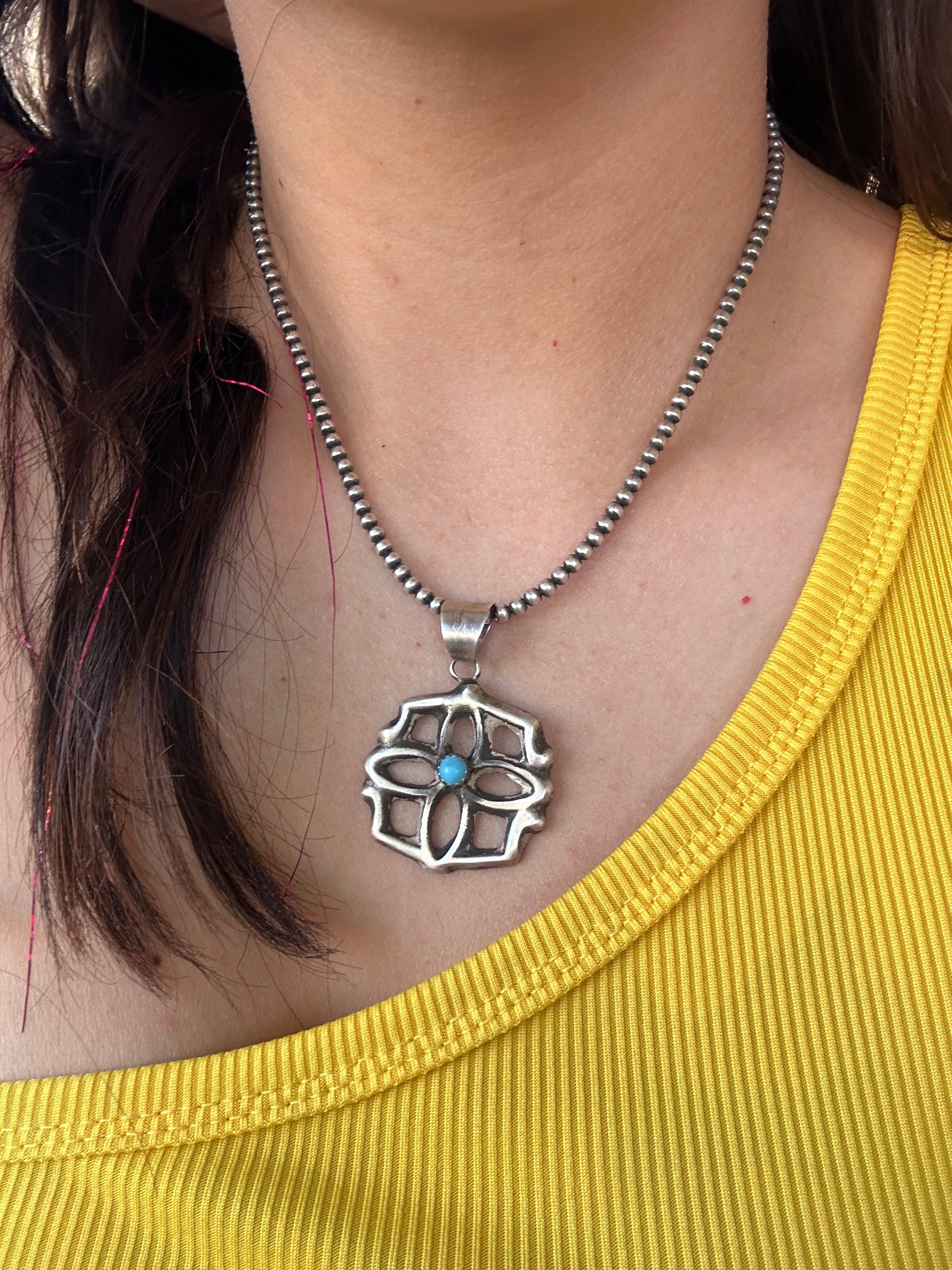 Cheryl Yazzie Sterling Silver Pendant