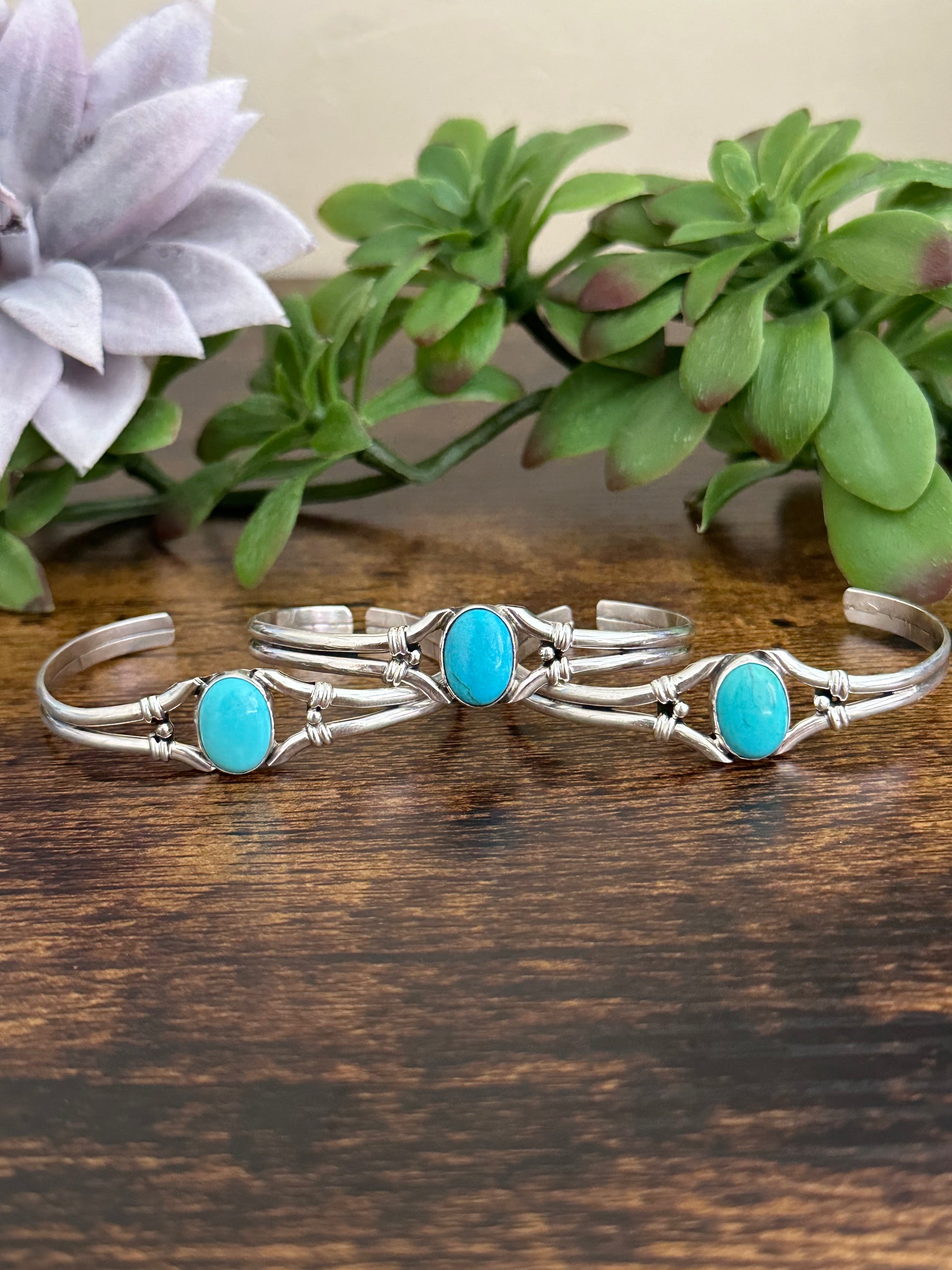 Judy Largo Kingman Turquoise & Sterling Silver Cuff Bracelet