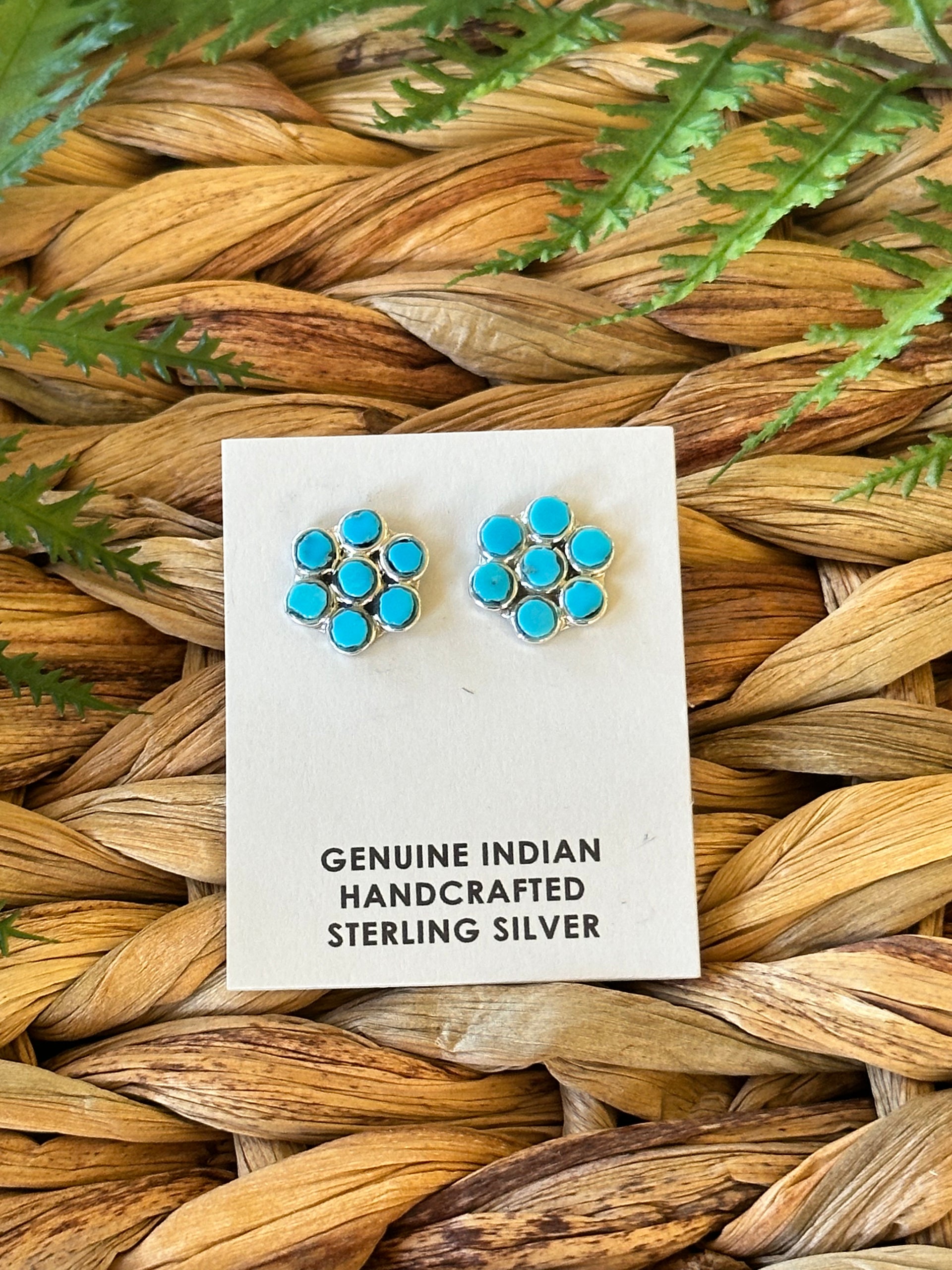 Navajo Made Sterling Silver Post Earrings