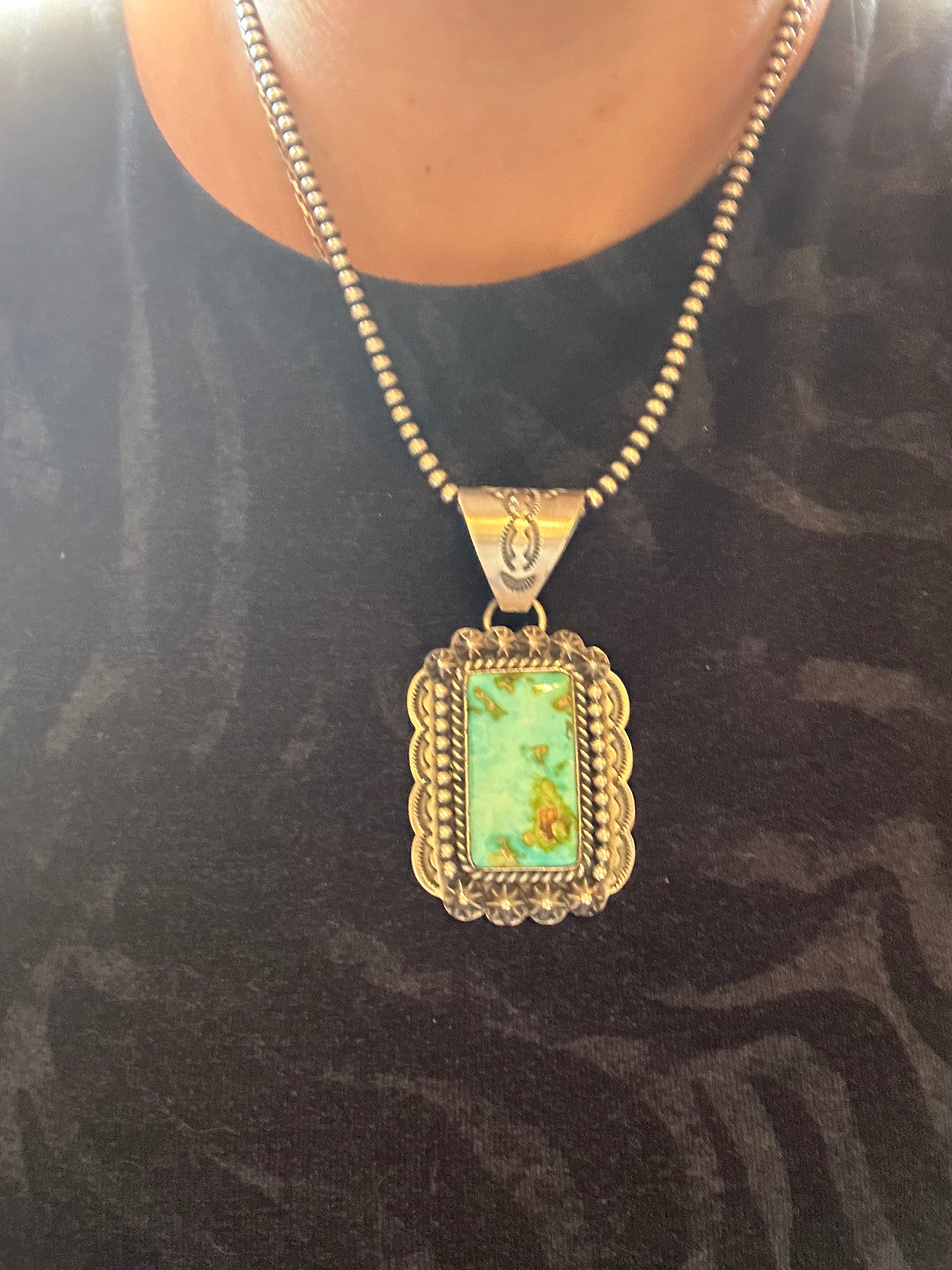 Greg Perry Sonoran Mountain Turquoise & Sterling Silver Pendant