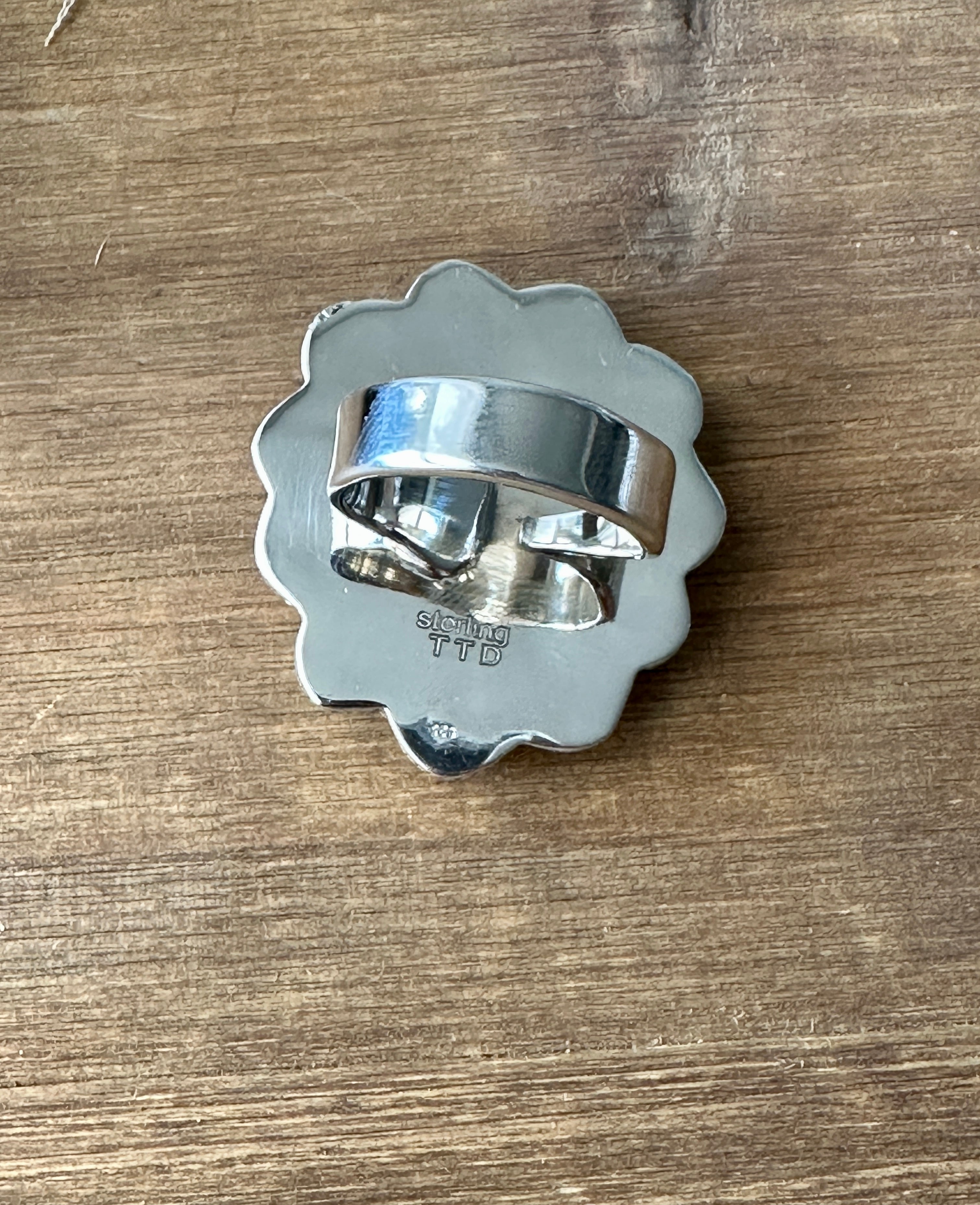 #13 Southwest Handmade Multi Stone & Sterling Silver Cluster Adjustable Rings