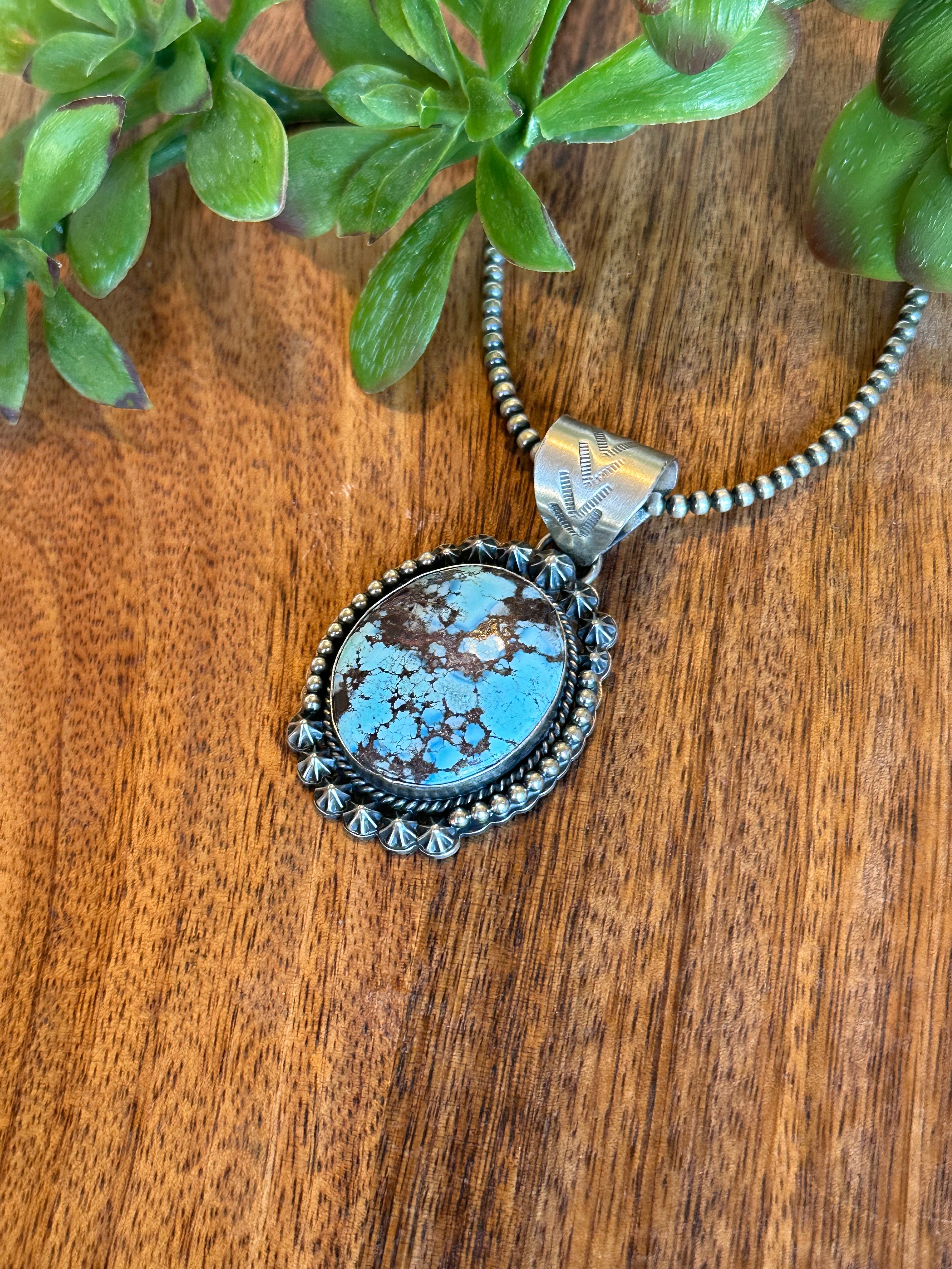 Greg Perry Golden Hills Turquoise & Sterling Silver Pendant