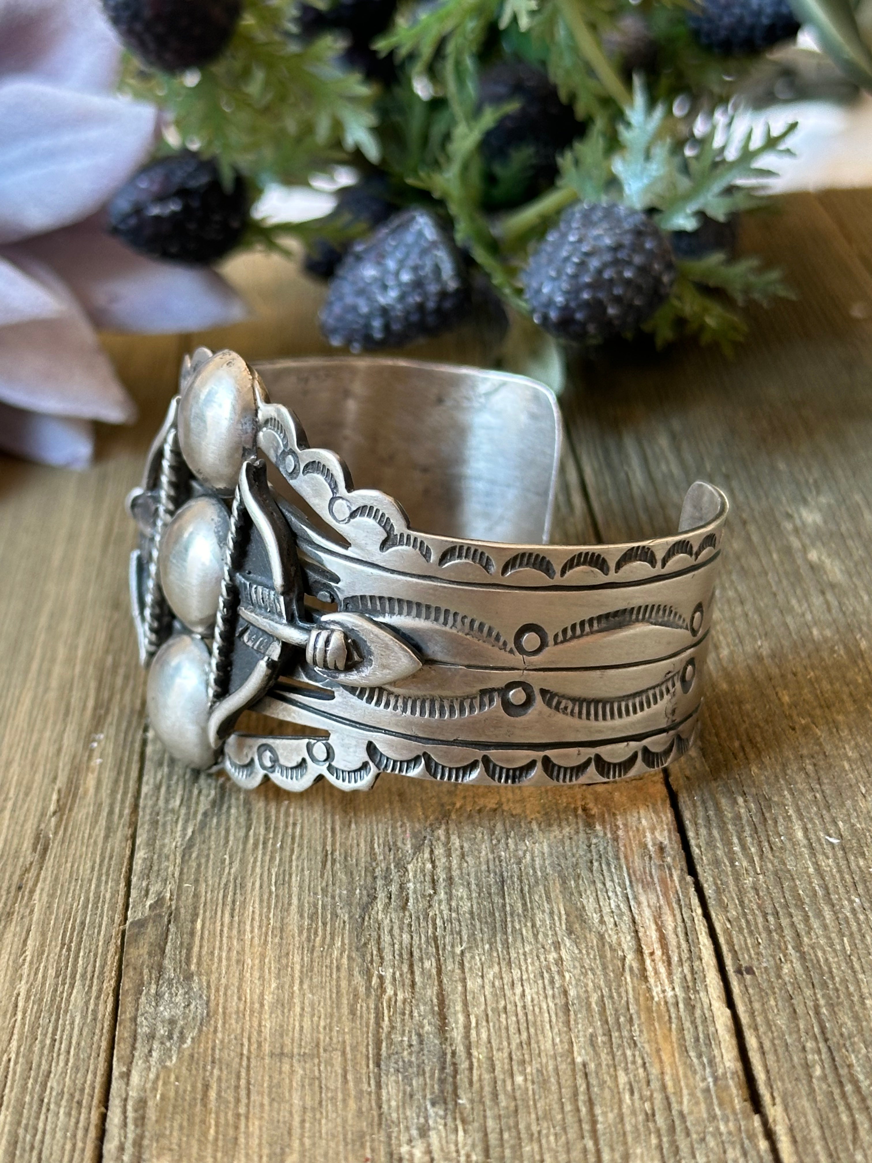 Russell Sam Sterling Silver Cuff Bracelet