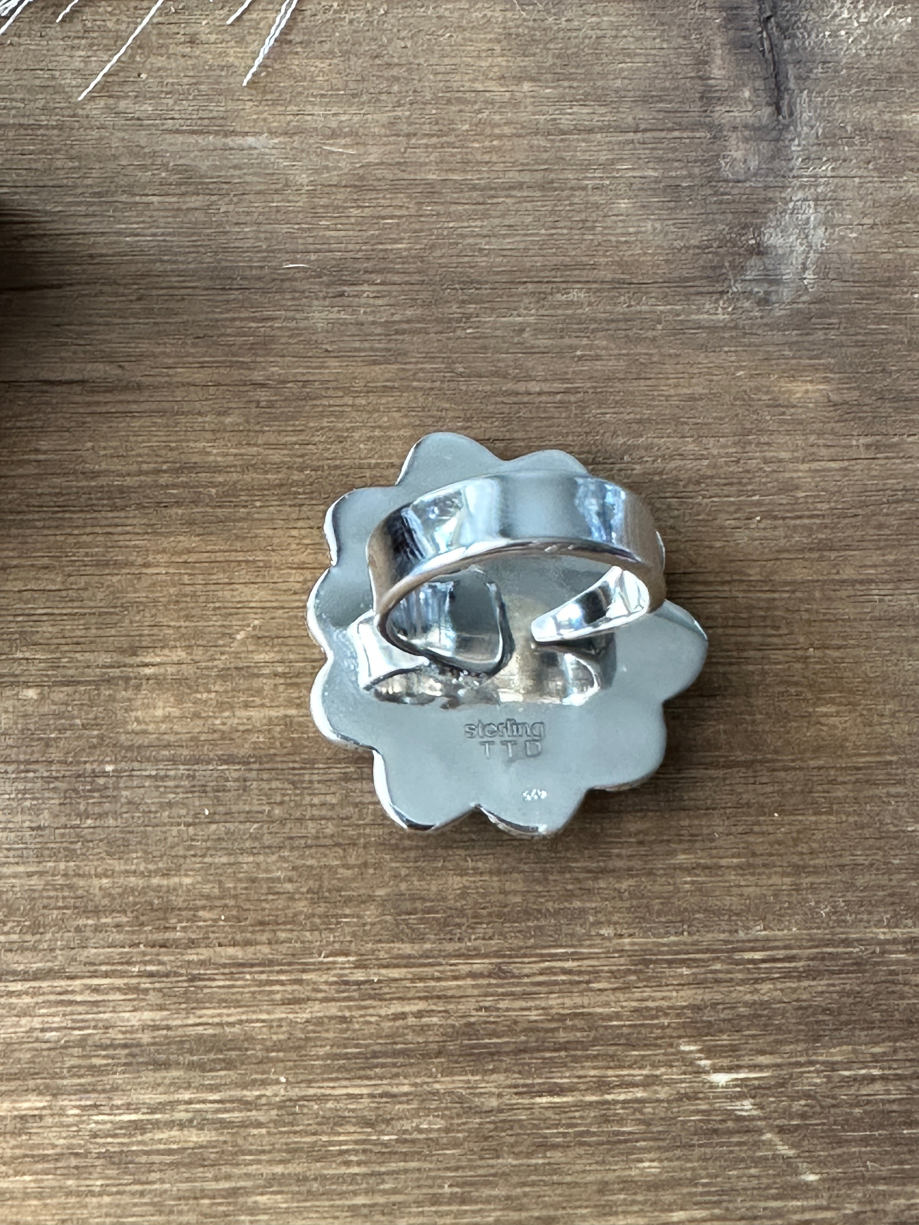 #11 Southwest Handmade Multi Stone & Sterling Silver Cluster Adjustable Rings